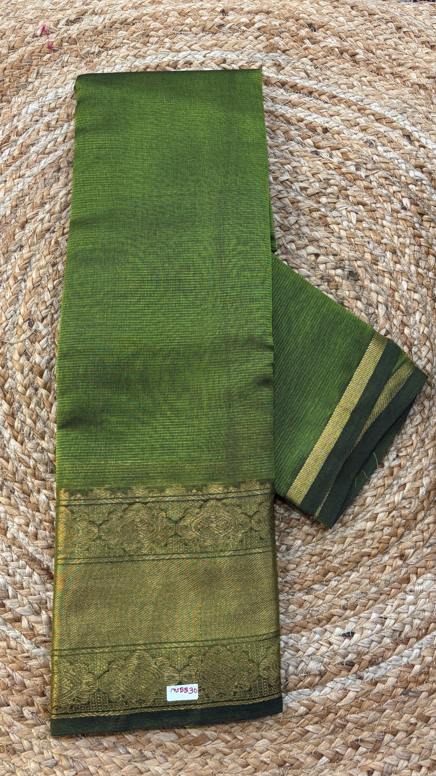 Mangalgiri Silk Saree Big border