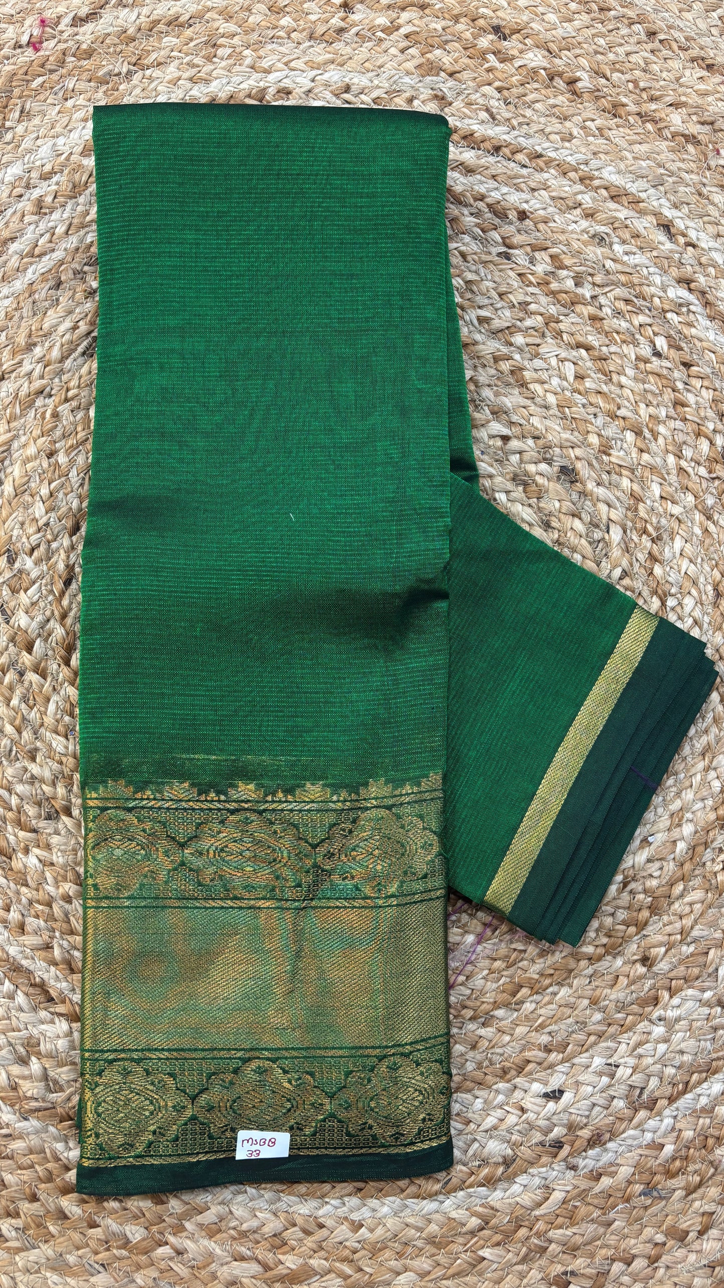 Mangalgiri Silk Saree Big border