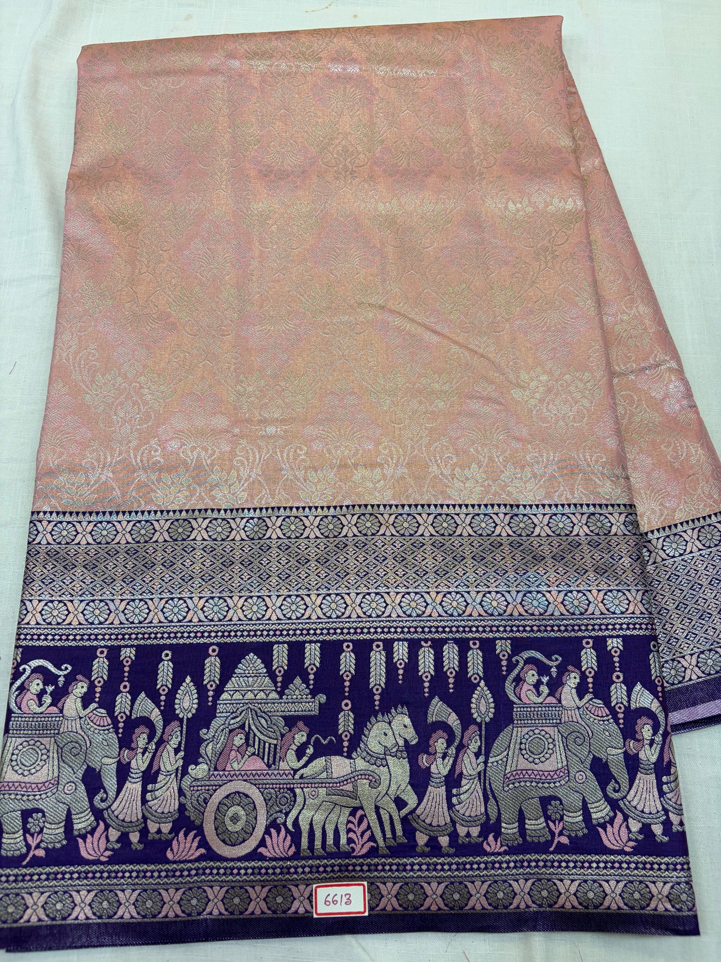 Meenakari Semi Kanchi Pattu Sarees