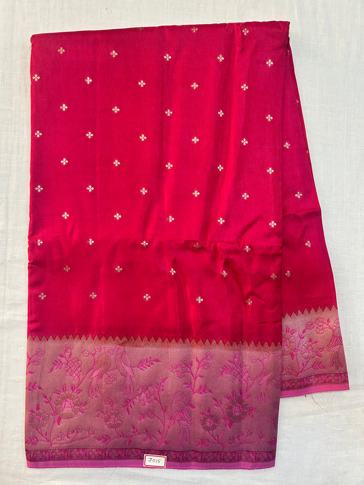 Russian Crepe Contrast border Saree