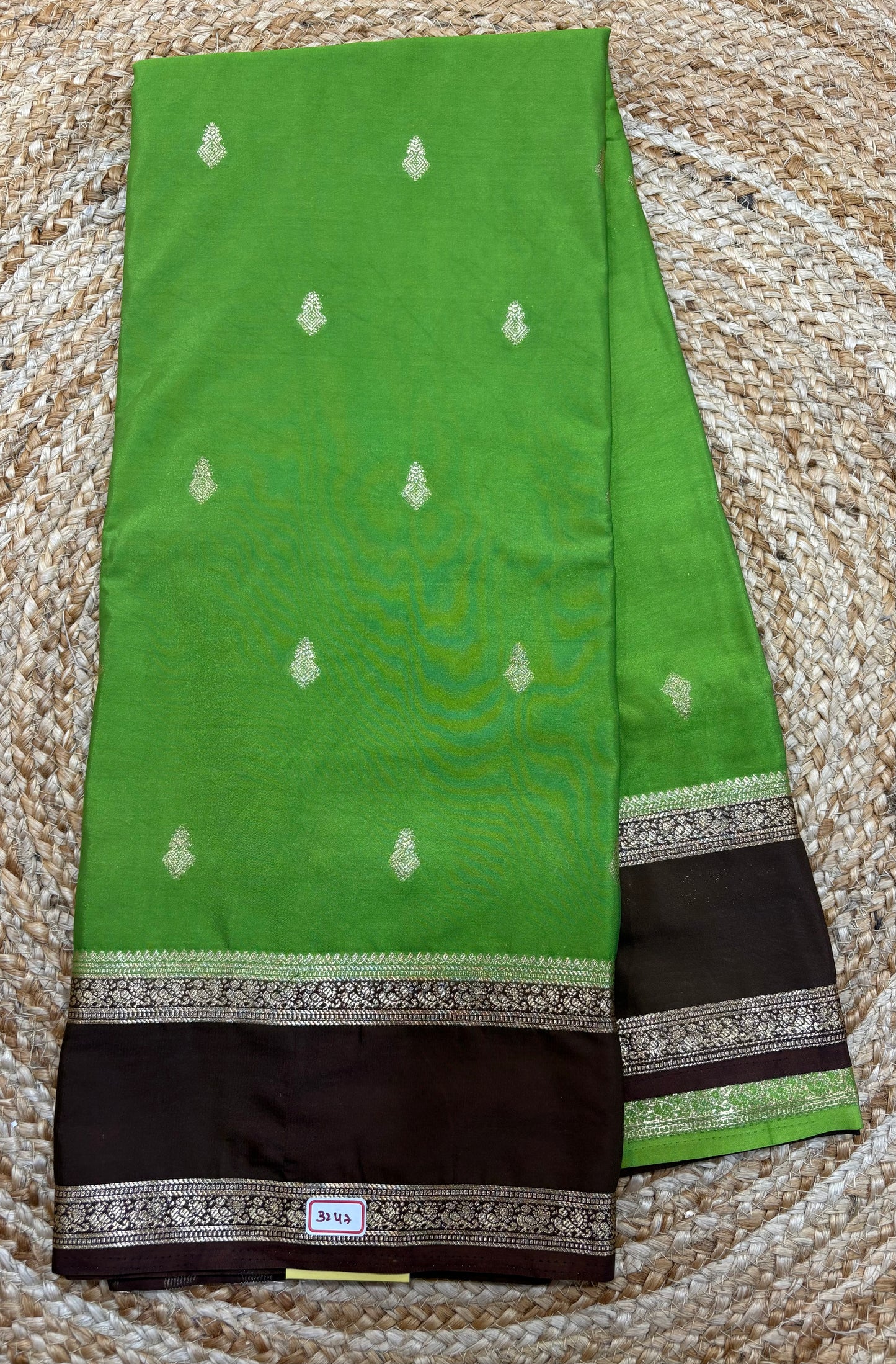 Mysore Crepe Gap Border Saree