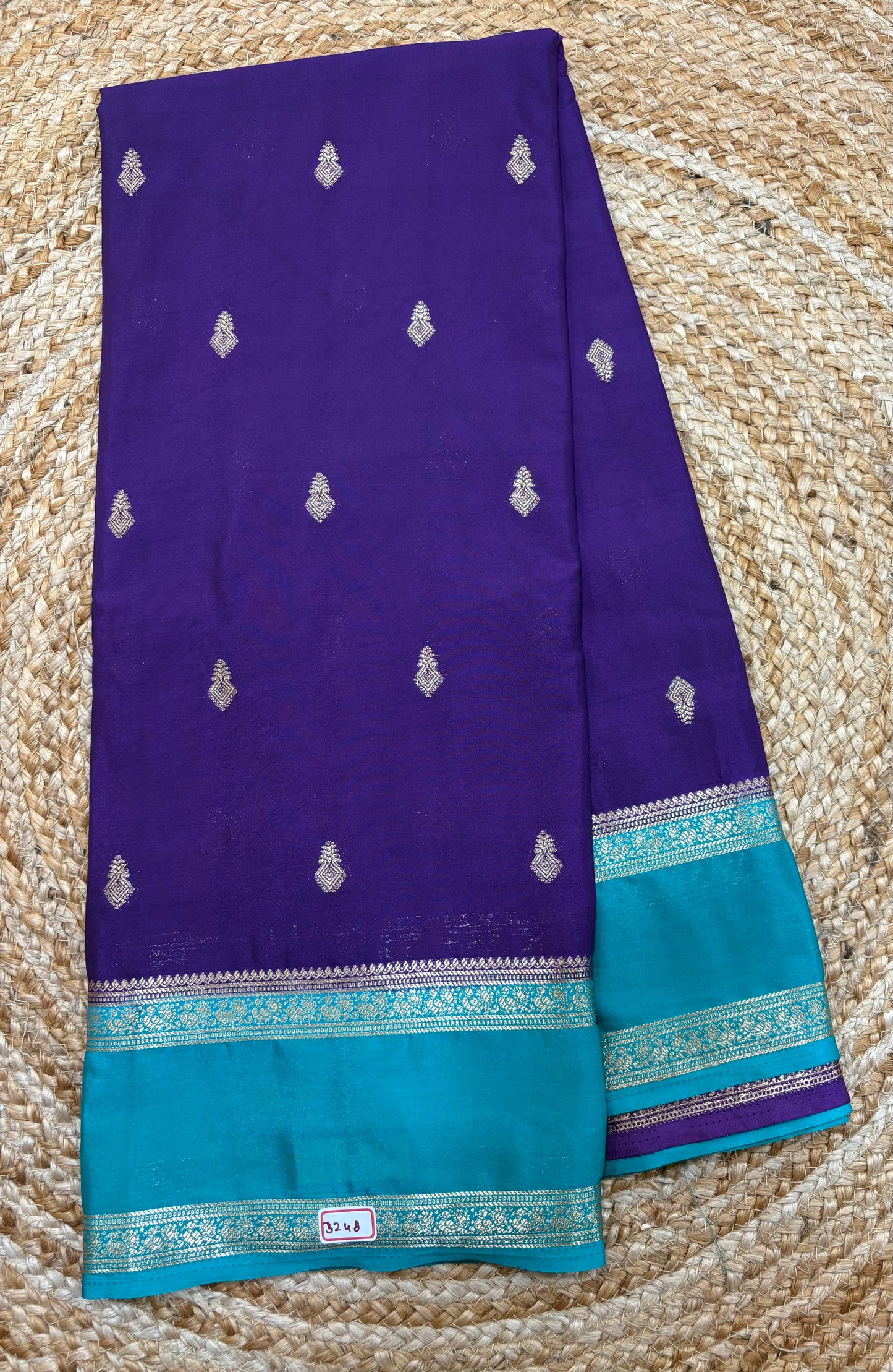 Mysore Crepe Gap Border Saree