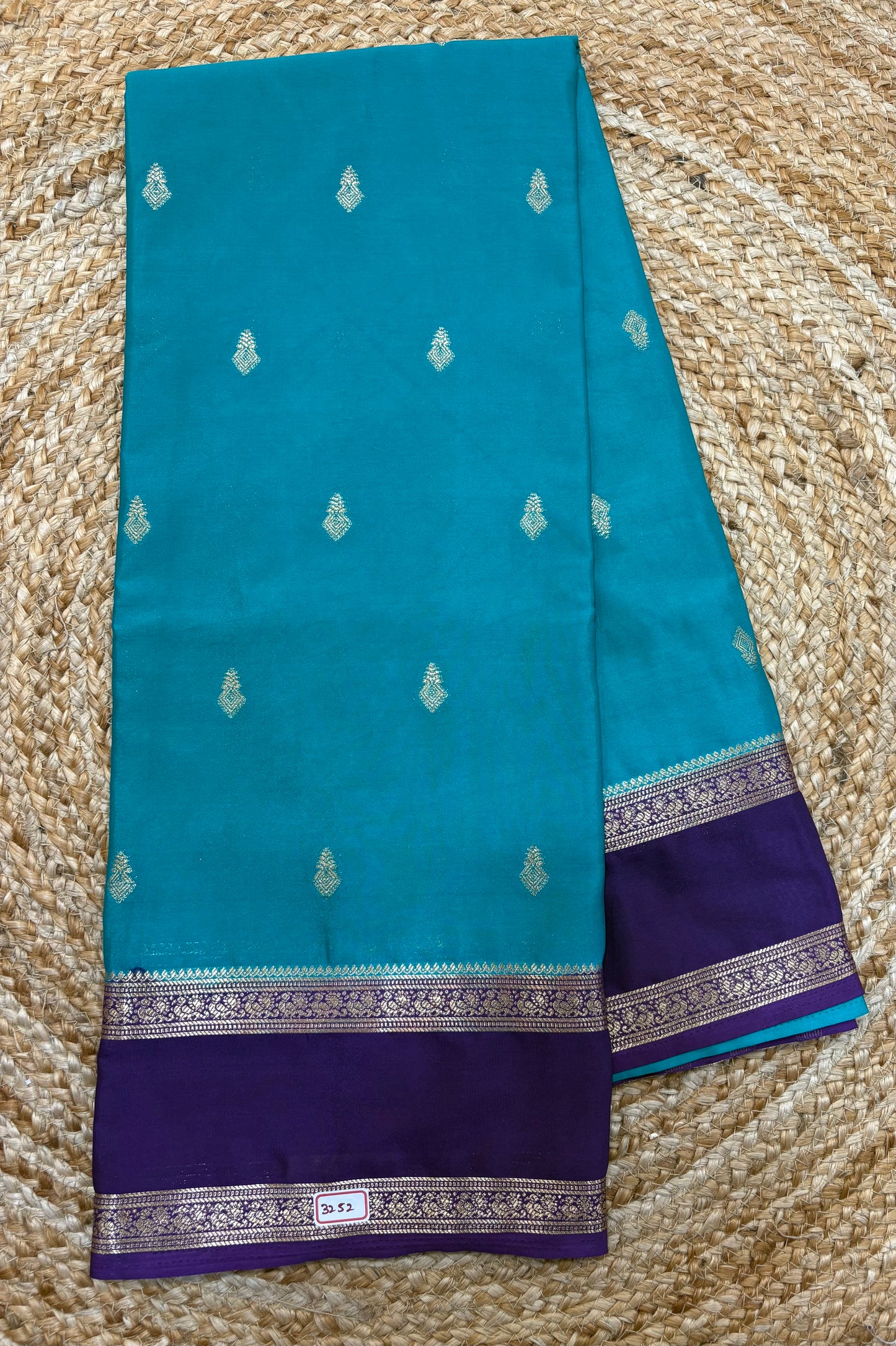 Mysore Crepe Gap Border Saree