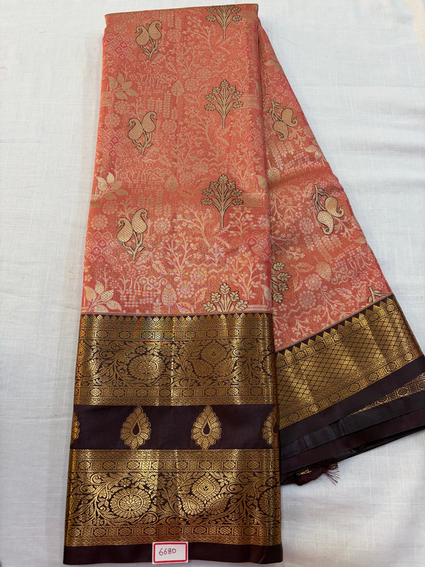 Semi Kanchi Tissue Pattu Sarees