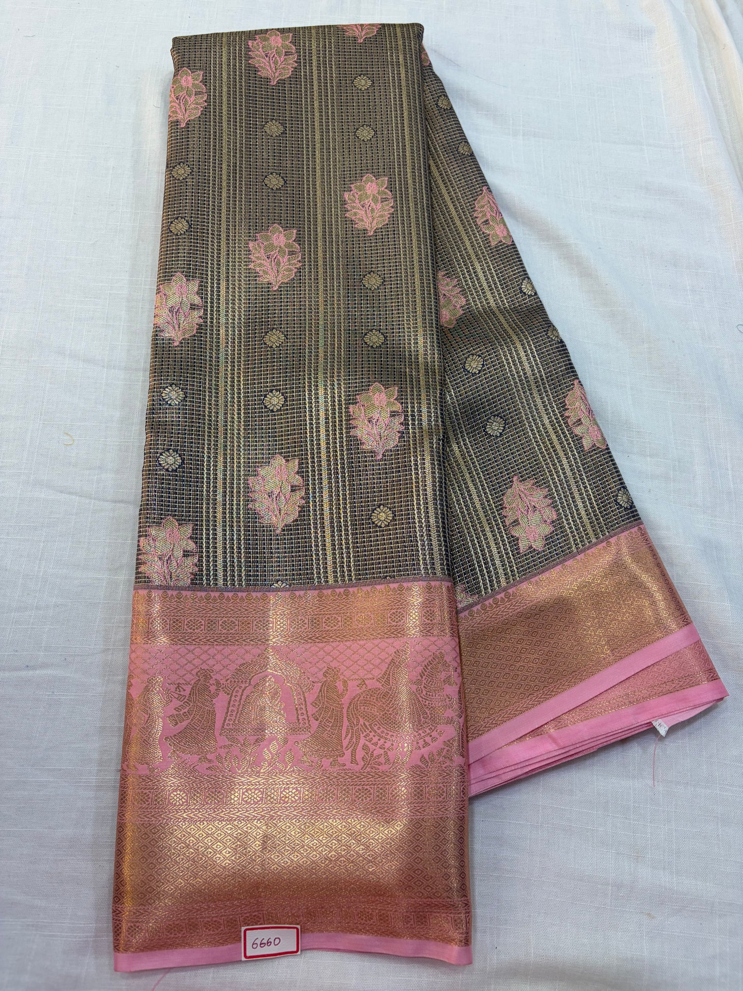 Semi Kanchi Tissue Pattu Sarees