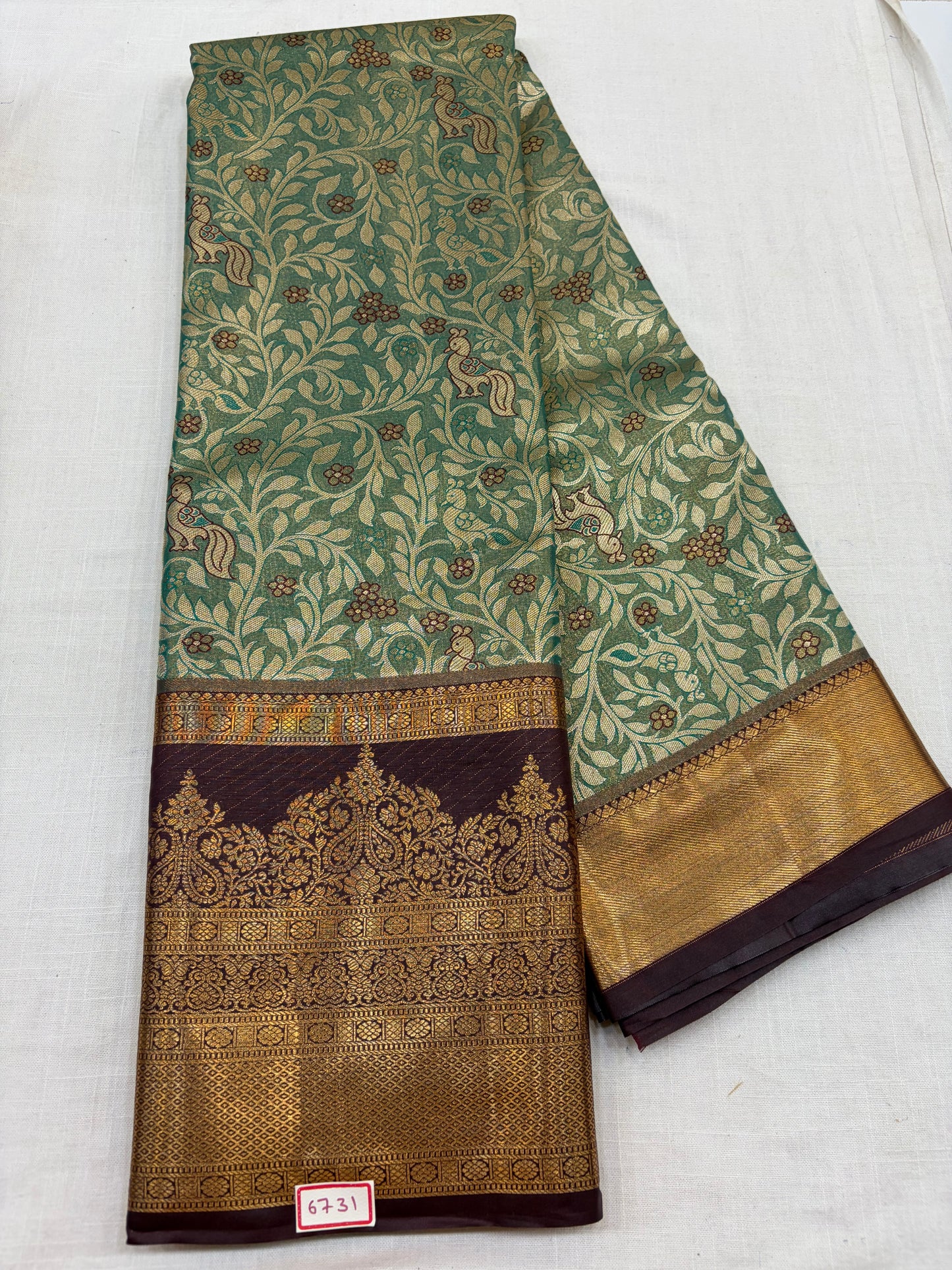 Semi Kanchi Tissue Pattu Sarees