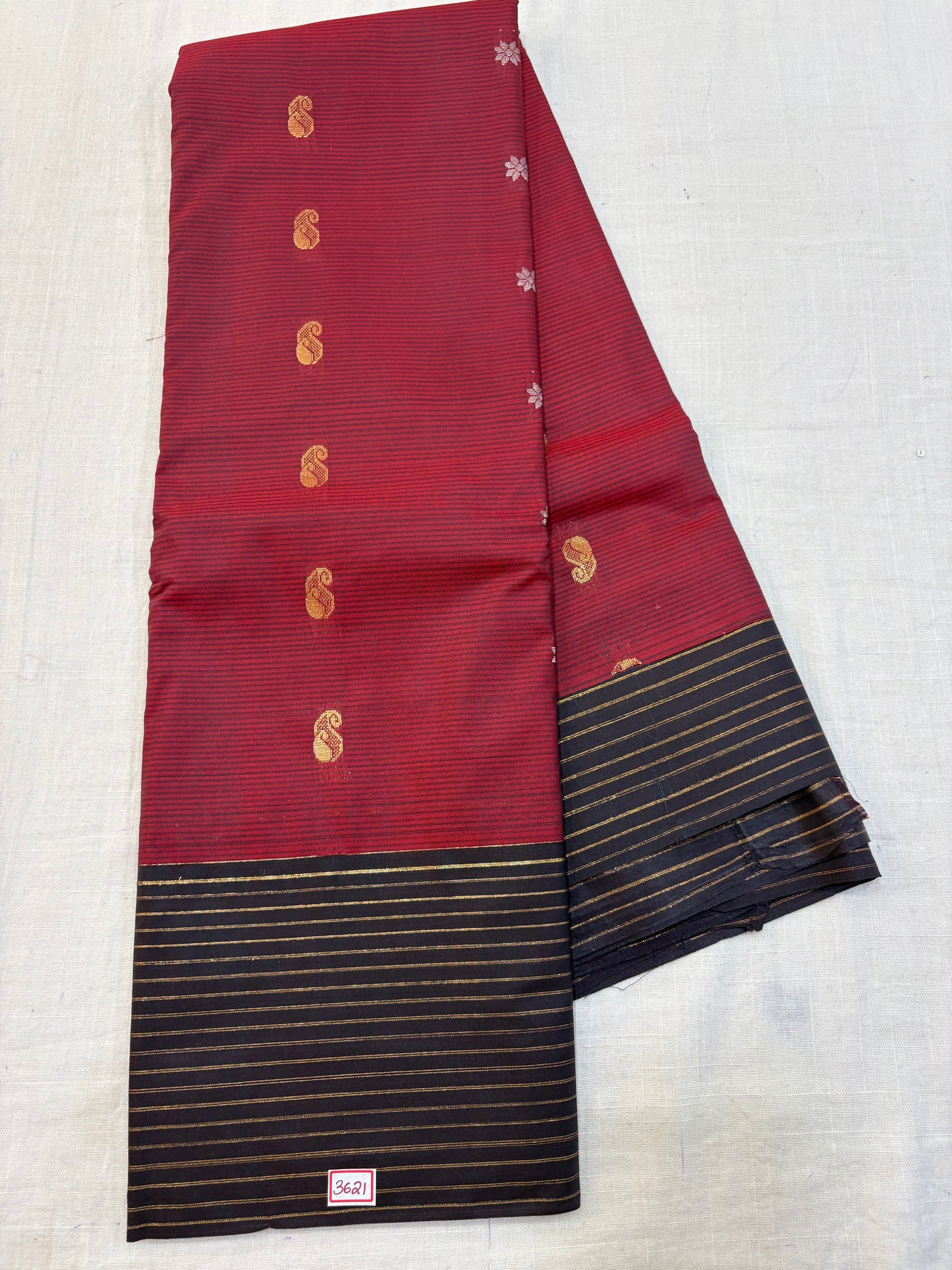 Semi Gadwal Sico Lines Border Saree