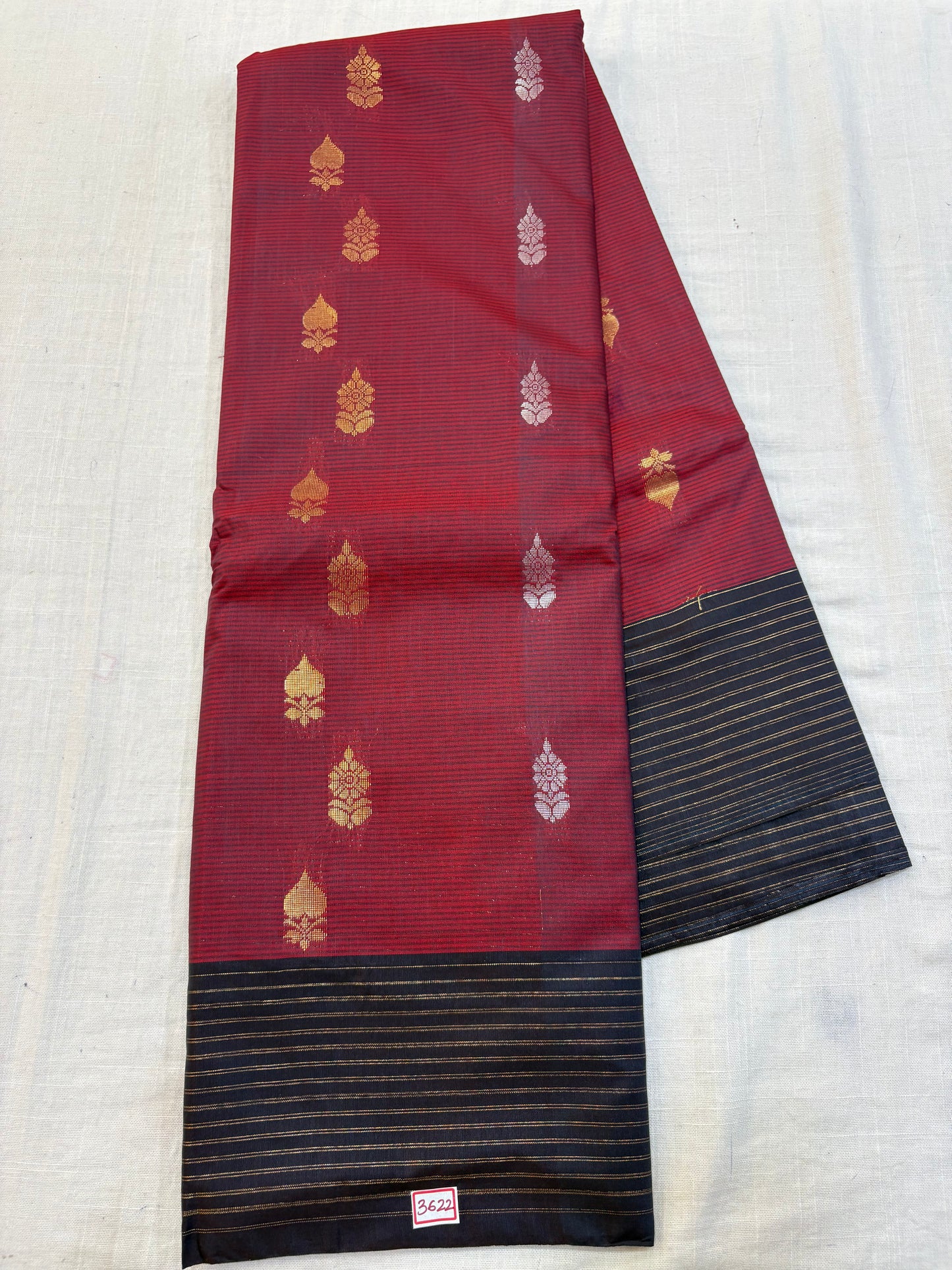 Semi Gadwal Sico Lines Border Saree