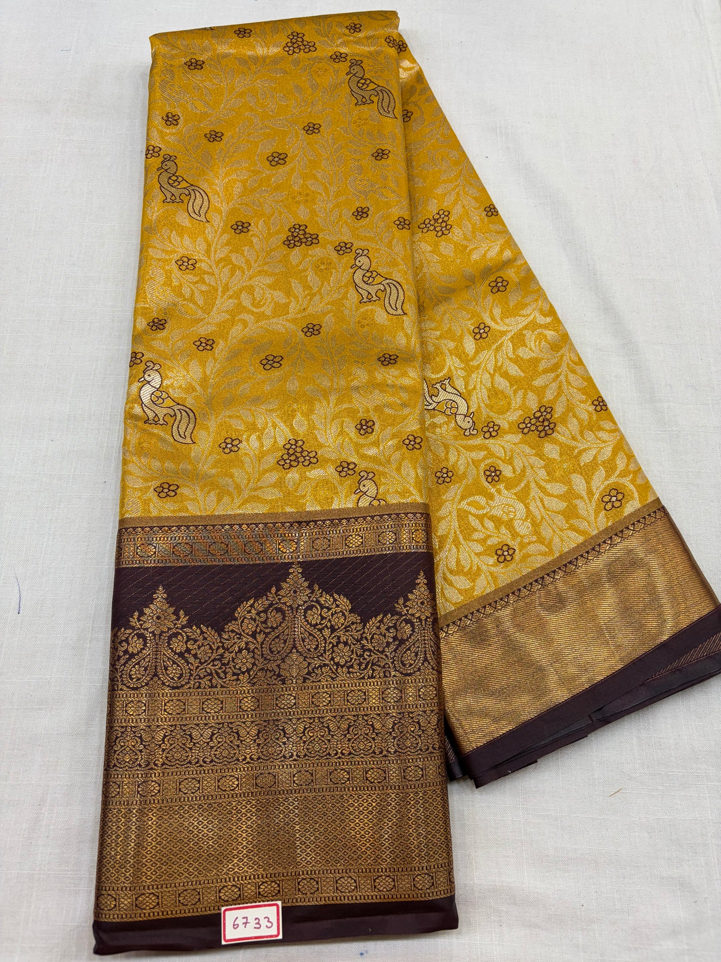 Semi Kanchi Tissue Pattu Sarees