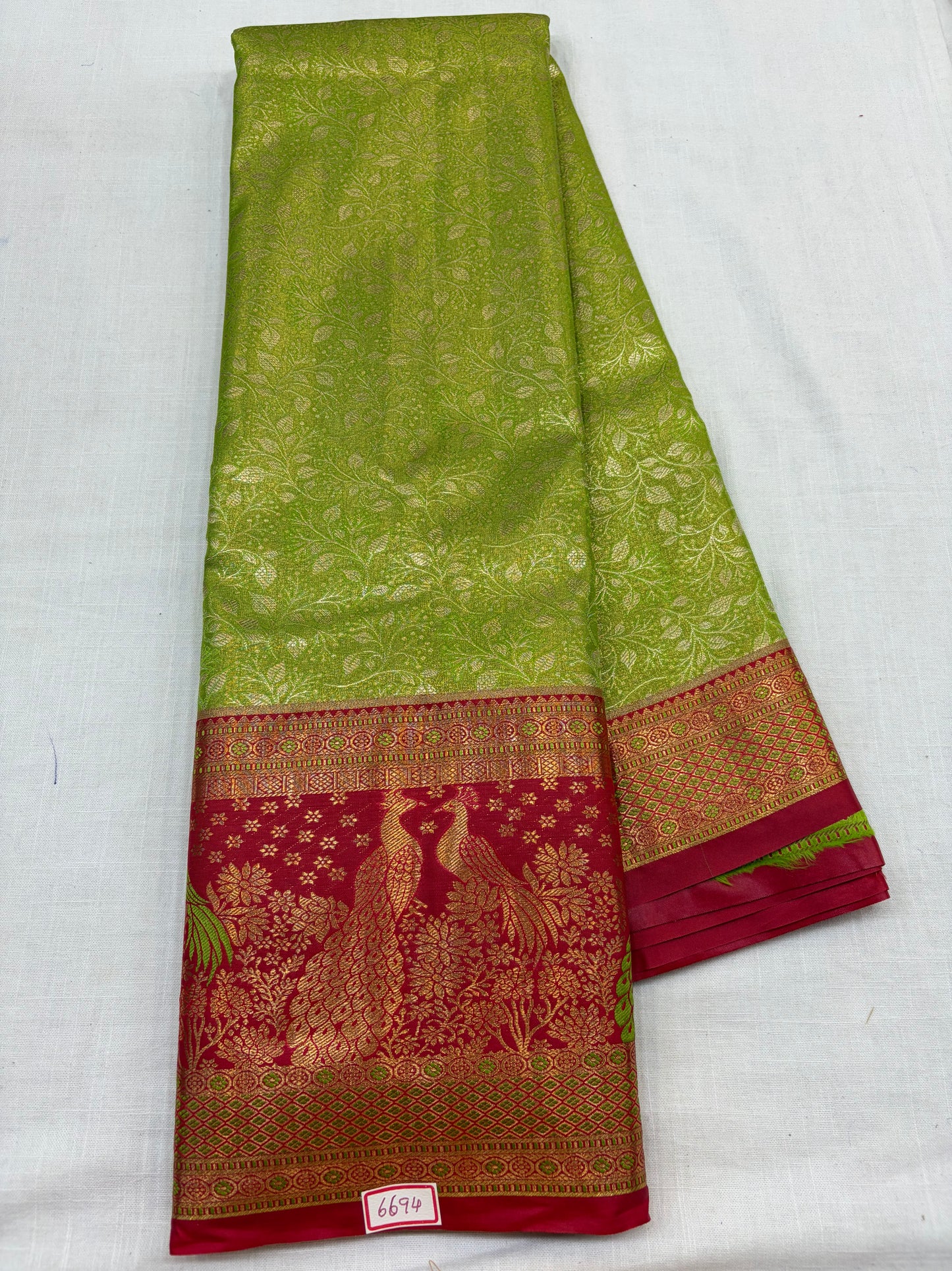Semi Kanchi Tissue Pattu Sarees