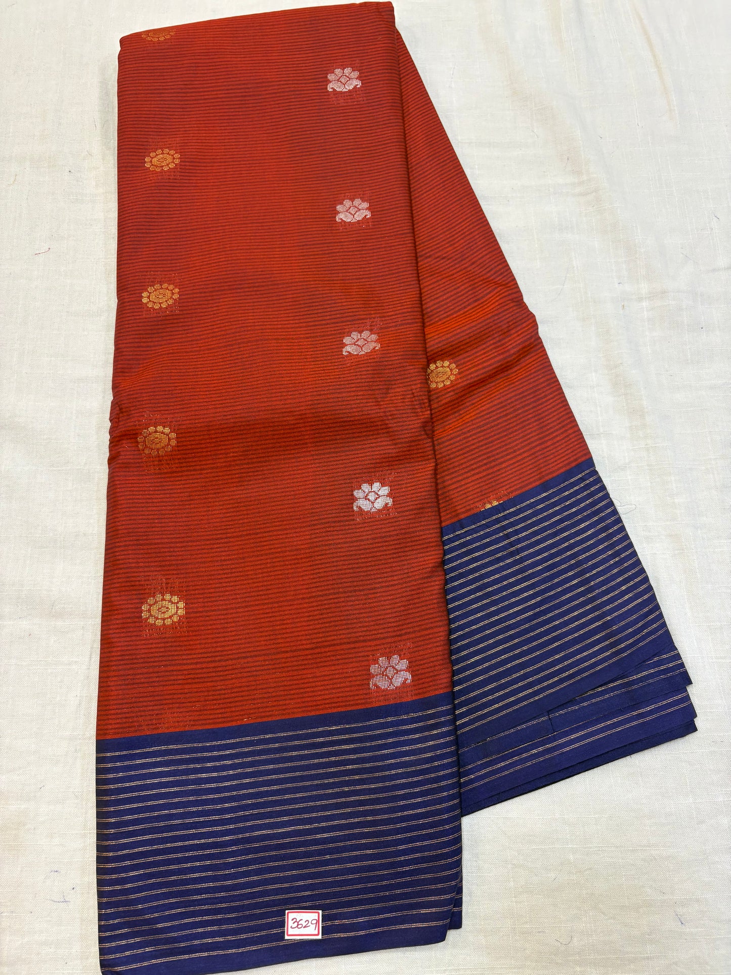 Semi Gadwal Sico Lines Border Saree