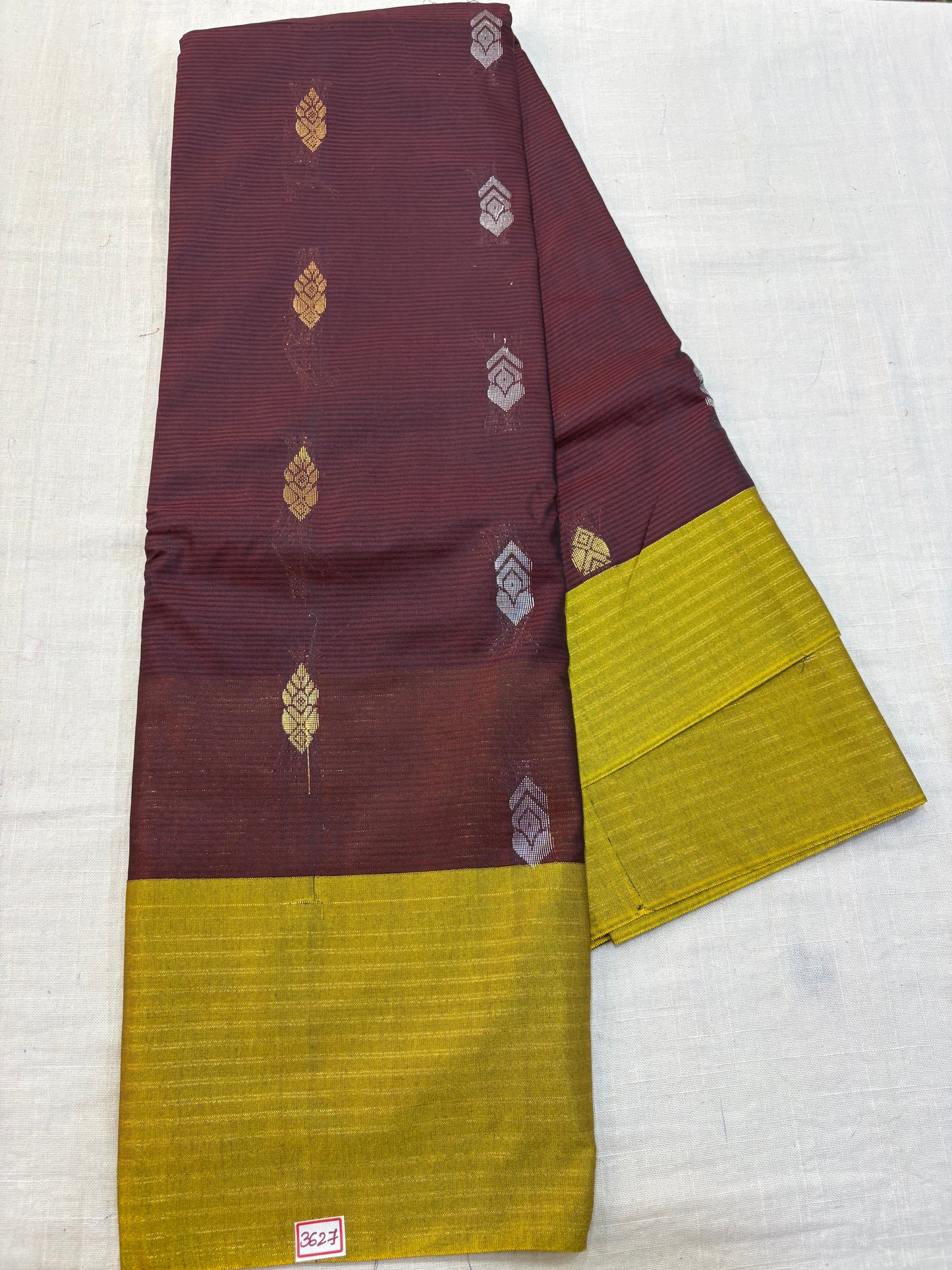 Semi Gadwal Sico Lines Border Saree