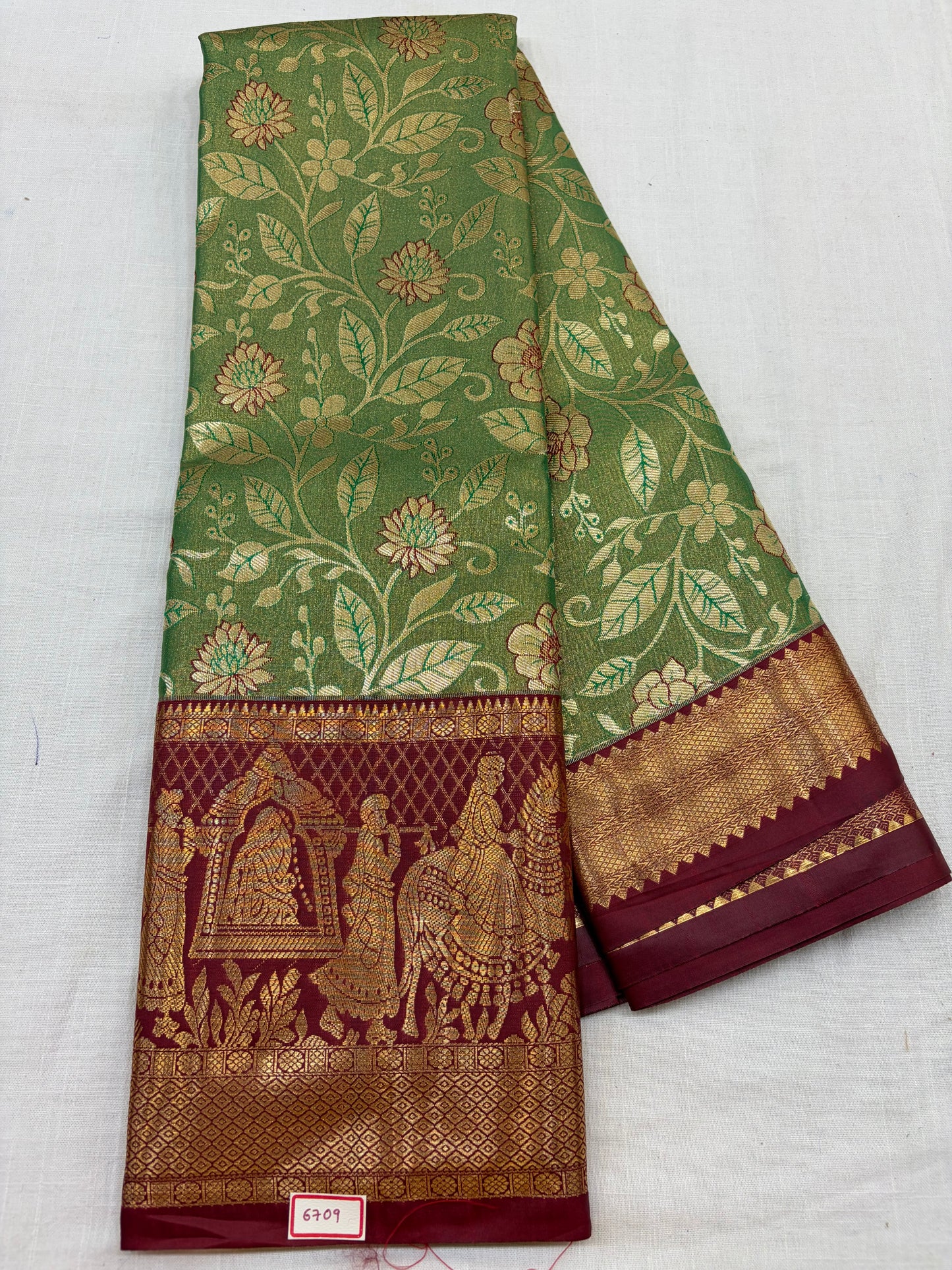 Semi Kanchi Tissue Pattu Sarees