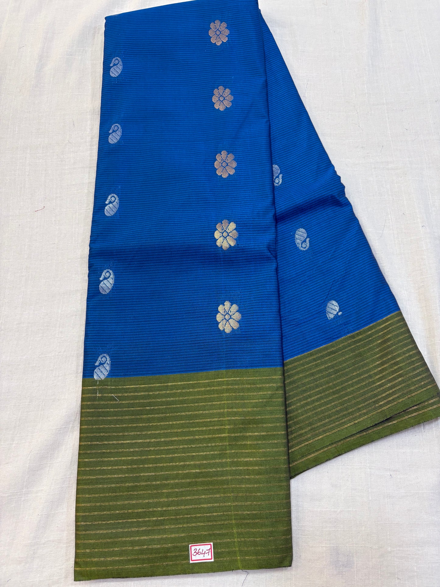 Semi Gadwal Sico Lines Border Saree