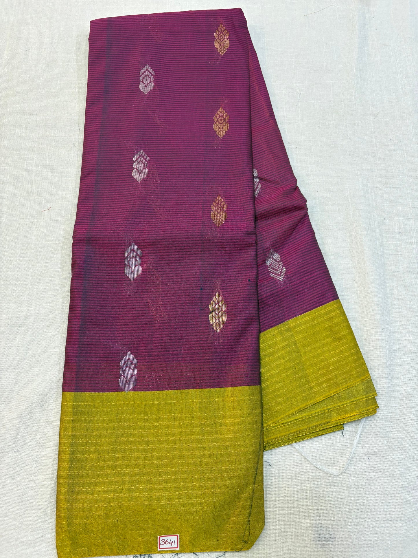 Semi Gadwal Sico Lines Border Saree