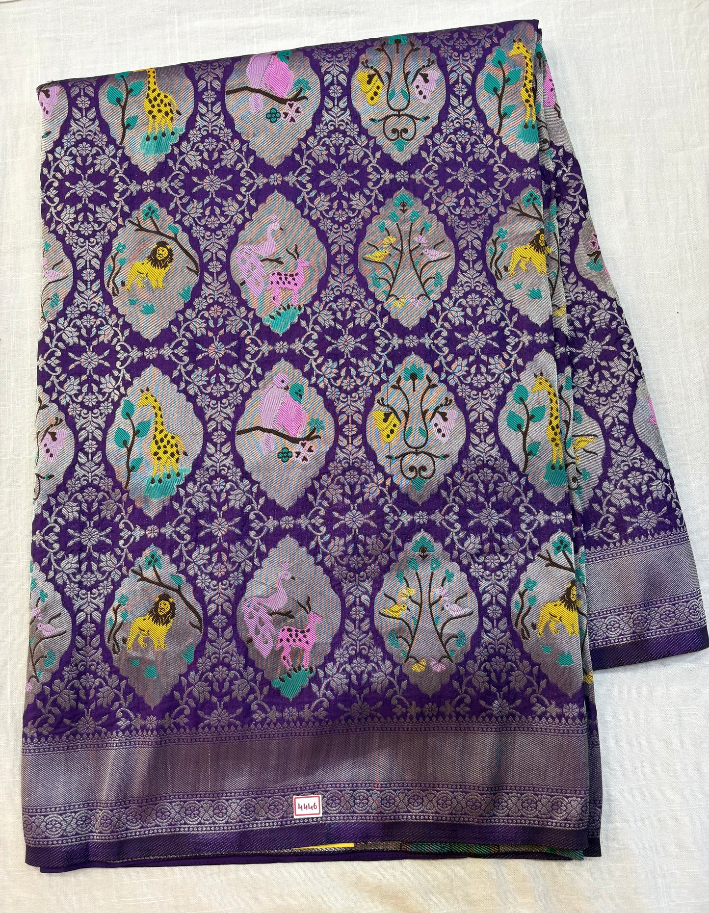 Banaras Georgette - Jungle Theme Saree
