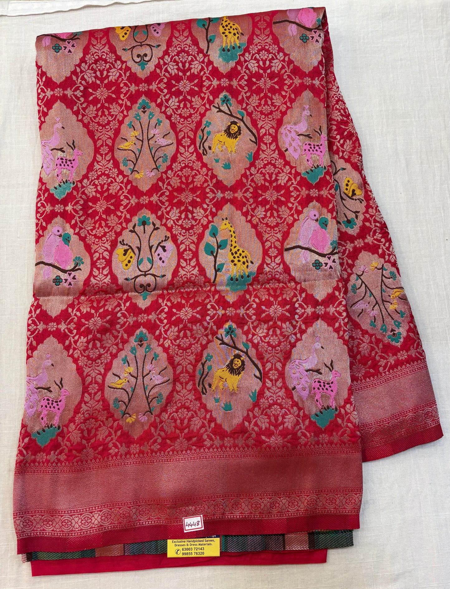 Banaras Georgette - Jungle Theme Saree