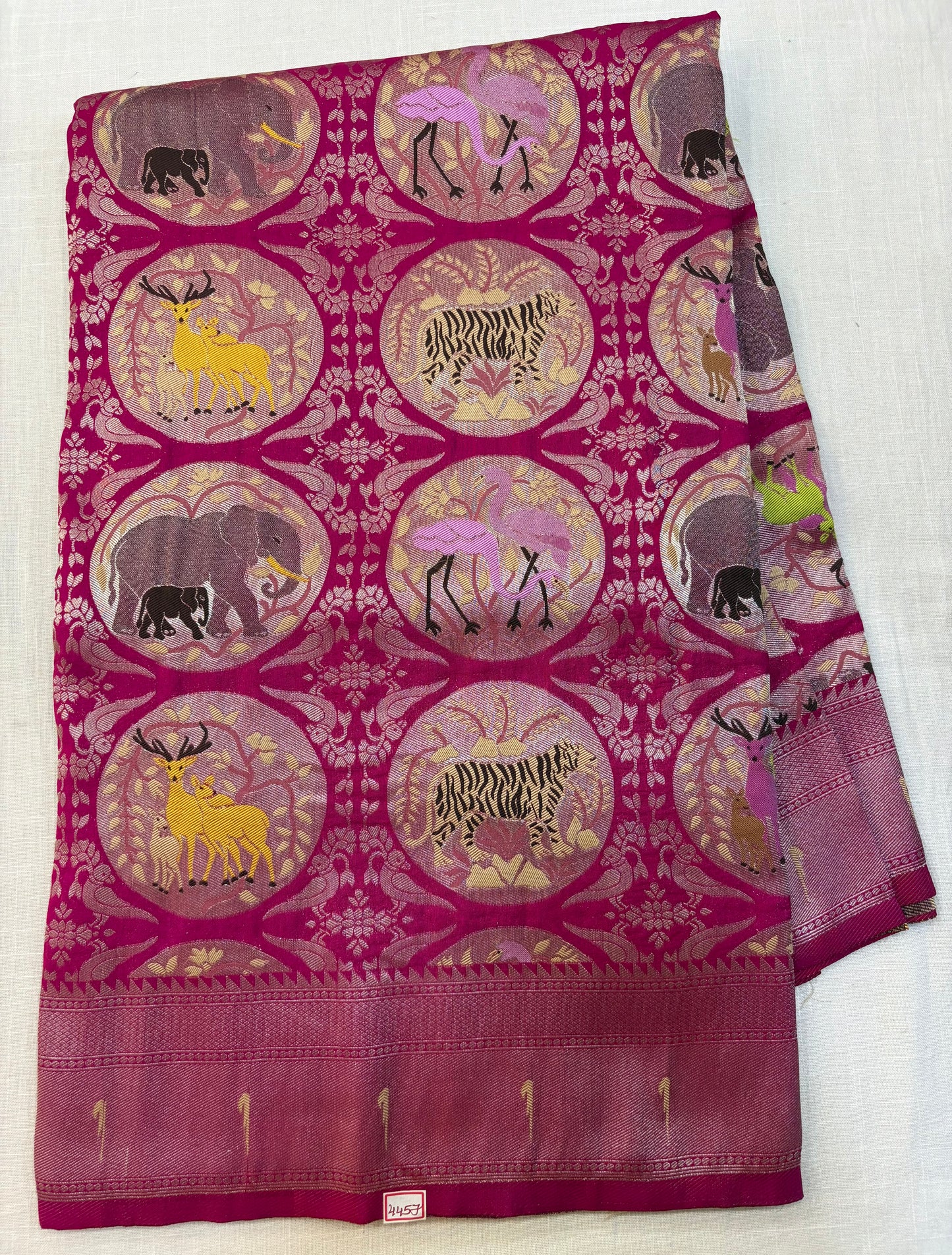 Banaras Georgette - Jungle Theme Saree
