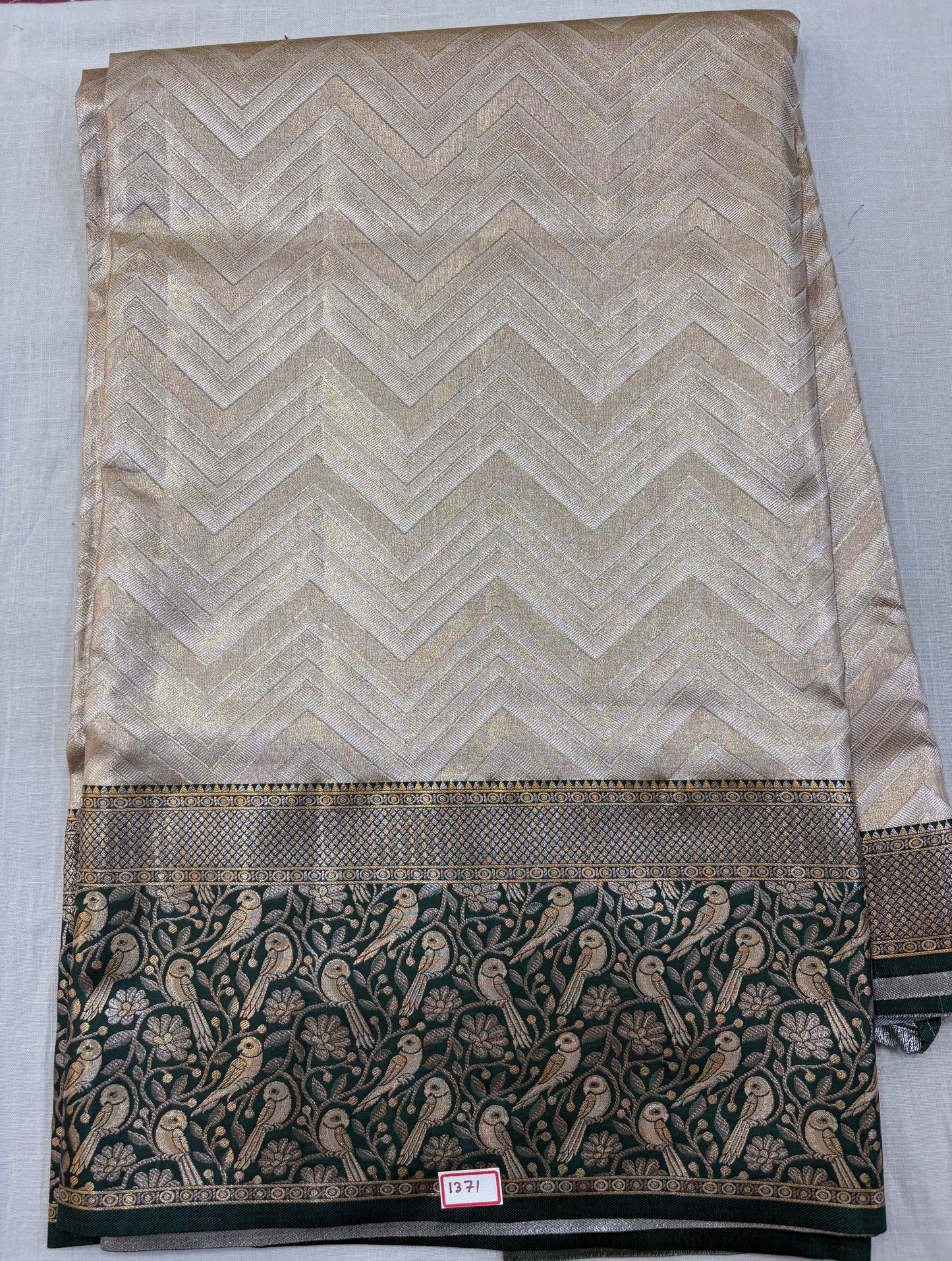 Meenakari Semi Kanchi pattu saree