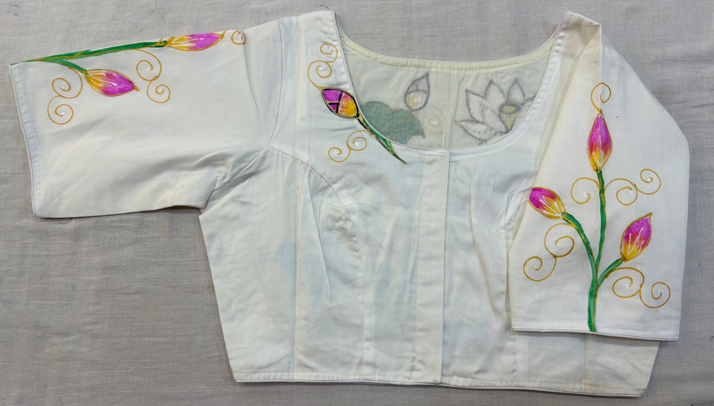 Hand Painted ReadyMade Blouse