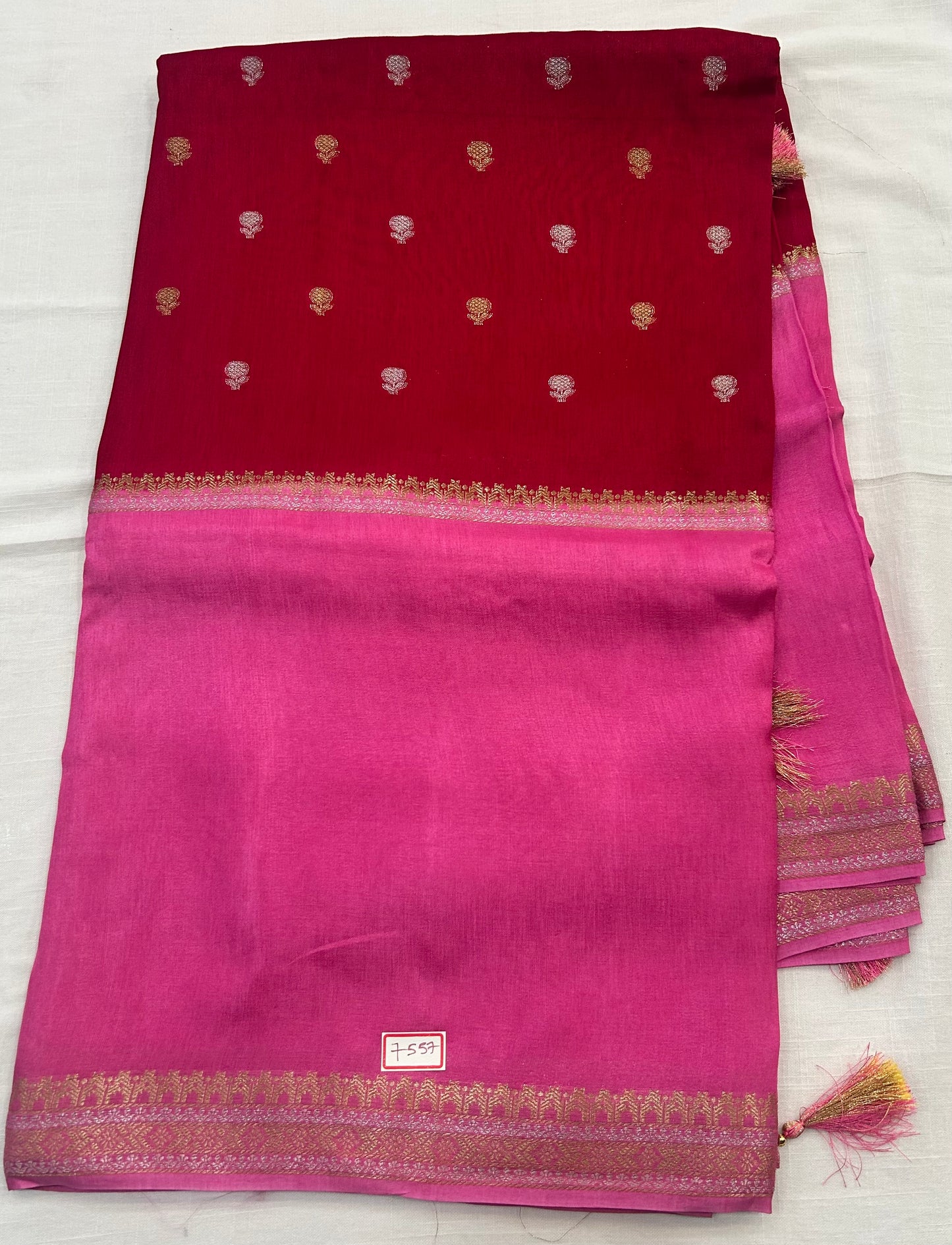 Vintage Russian Crepe saree