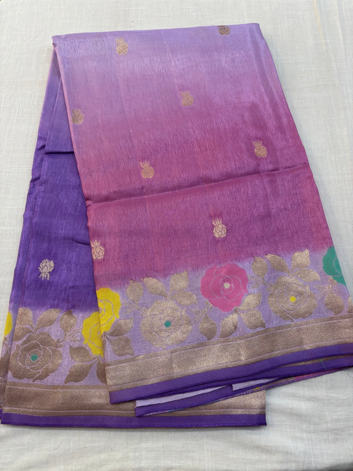 Pure Russian Crepe Sarees