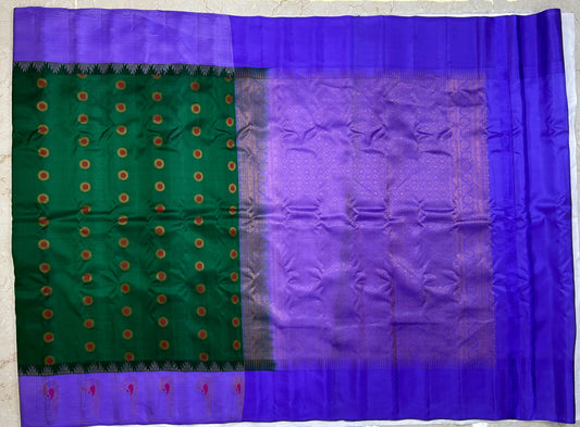 Pure Gadwal Pattu Saree - Muniya Design