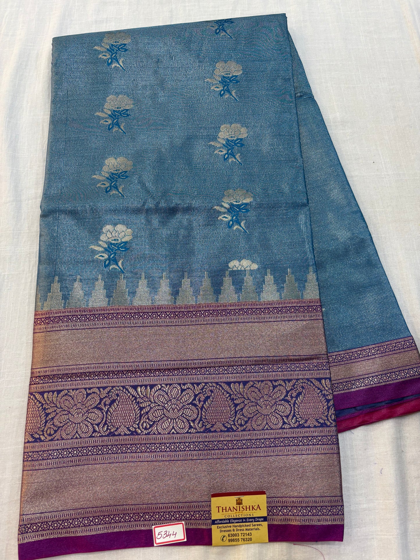 Tissue Semi Uppada Saree