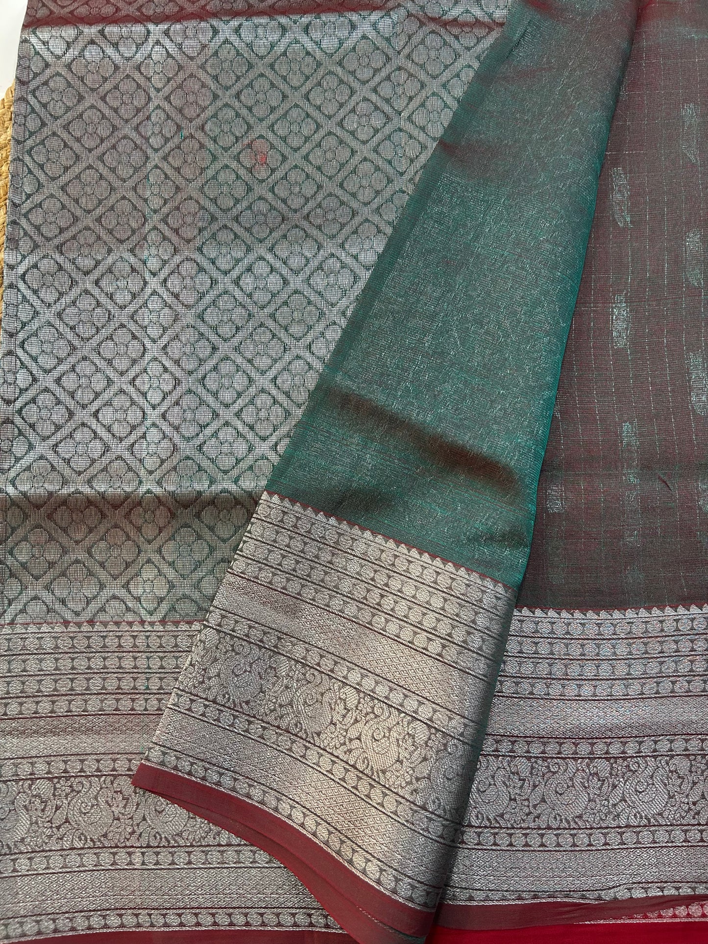 Mangalgiri Silk Saree Big border