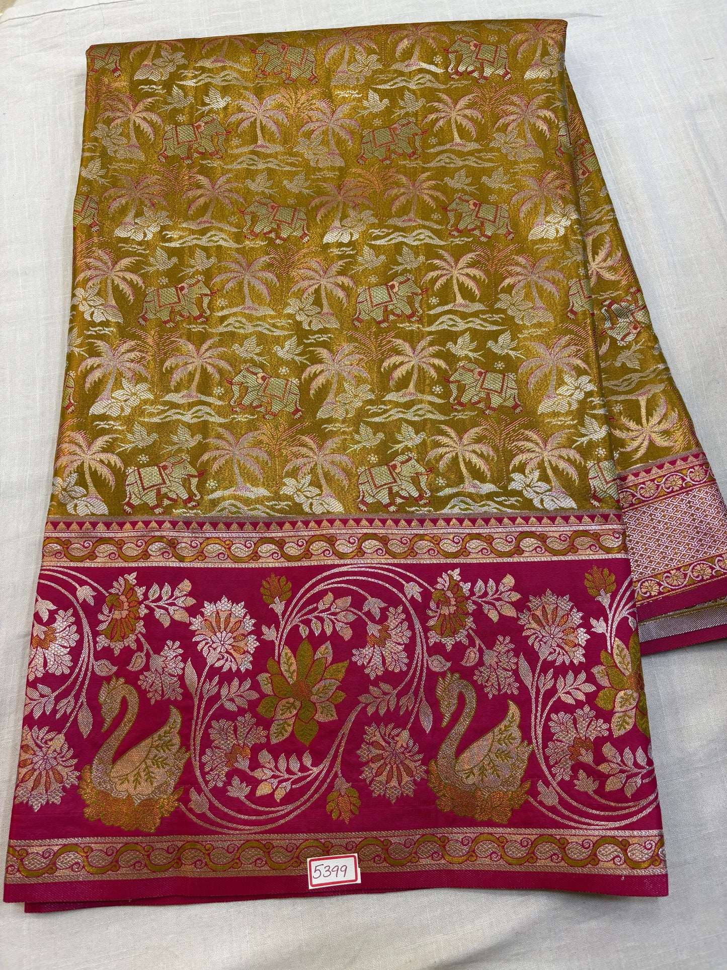 Meenakari Semi Kanchi Pattu Sarees
