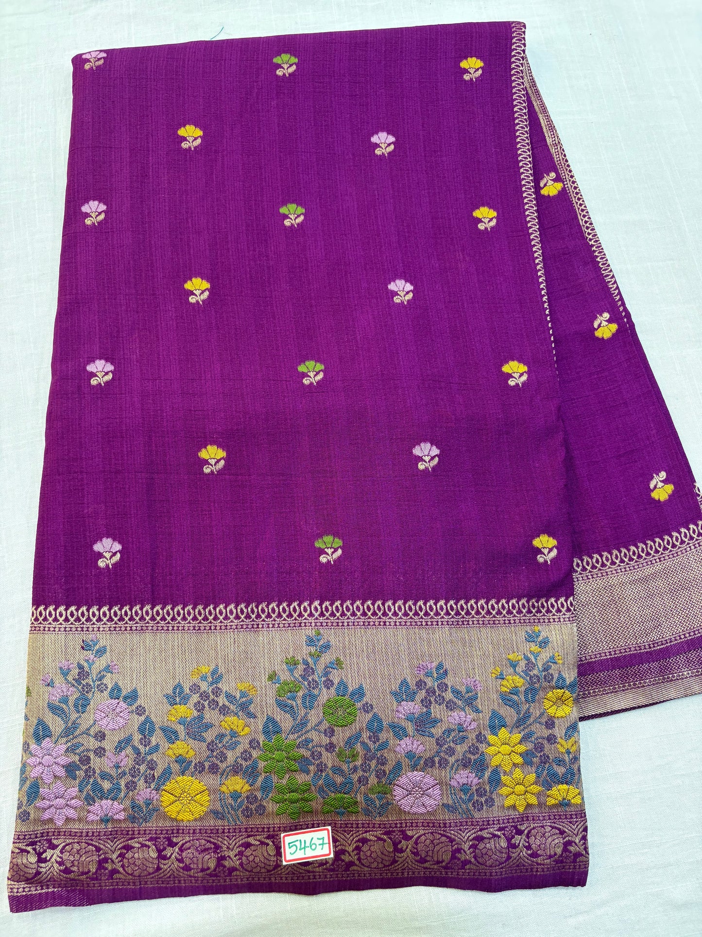 Moonga Paithani saree