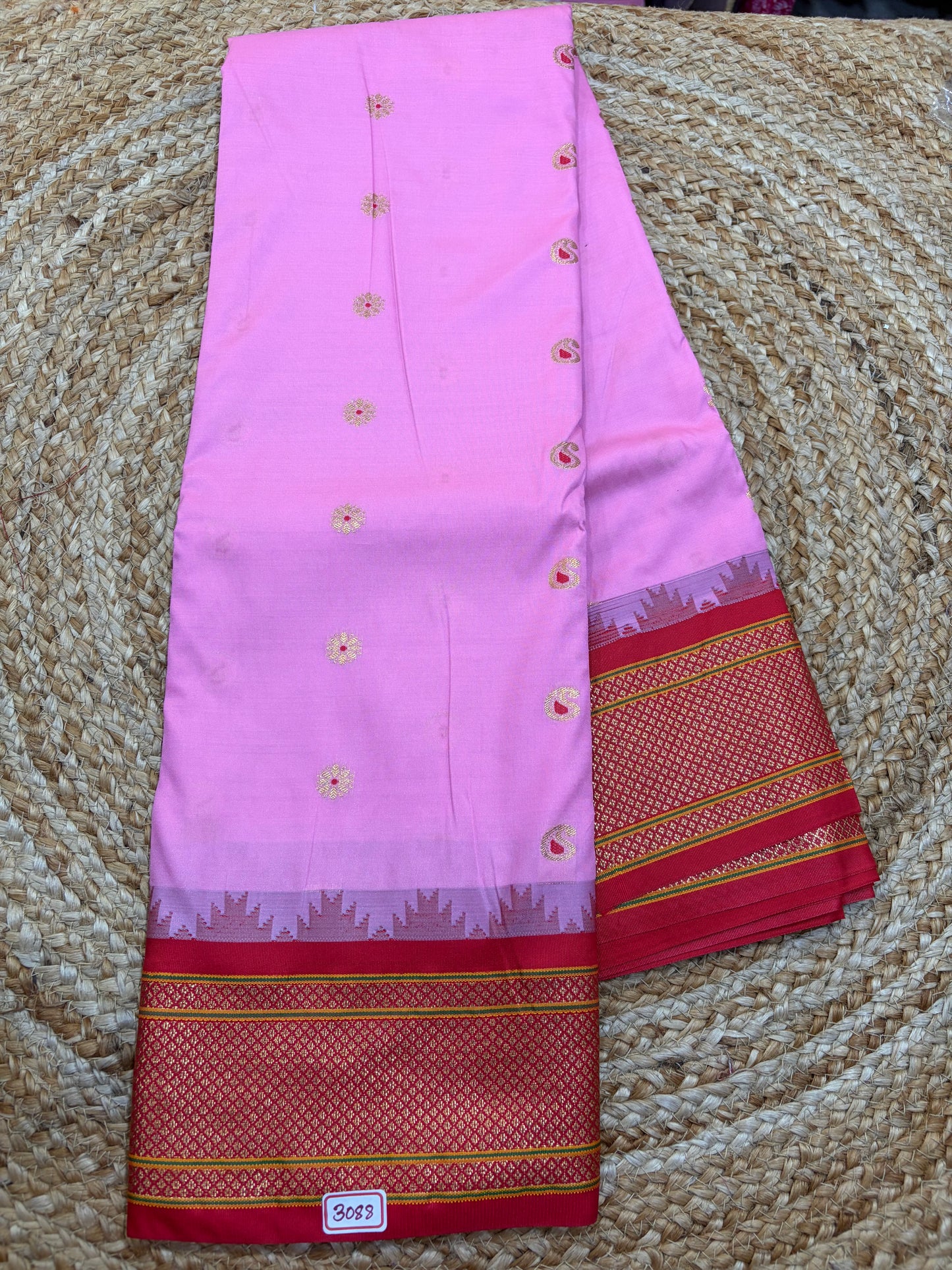 Ilkal Semi Gadwal Silk Saree