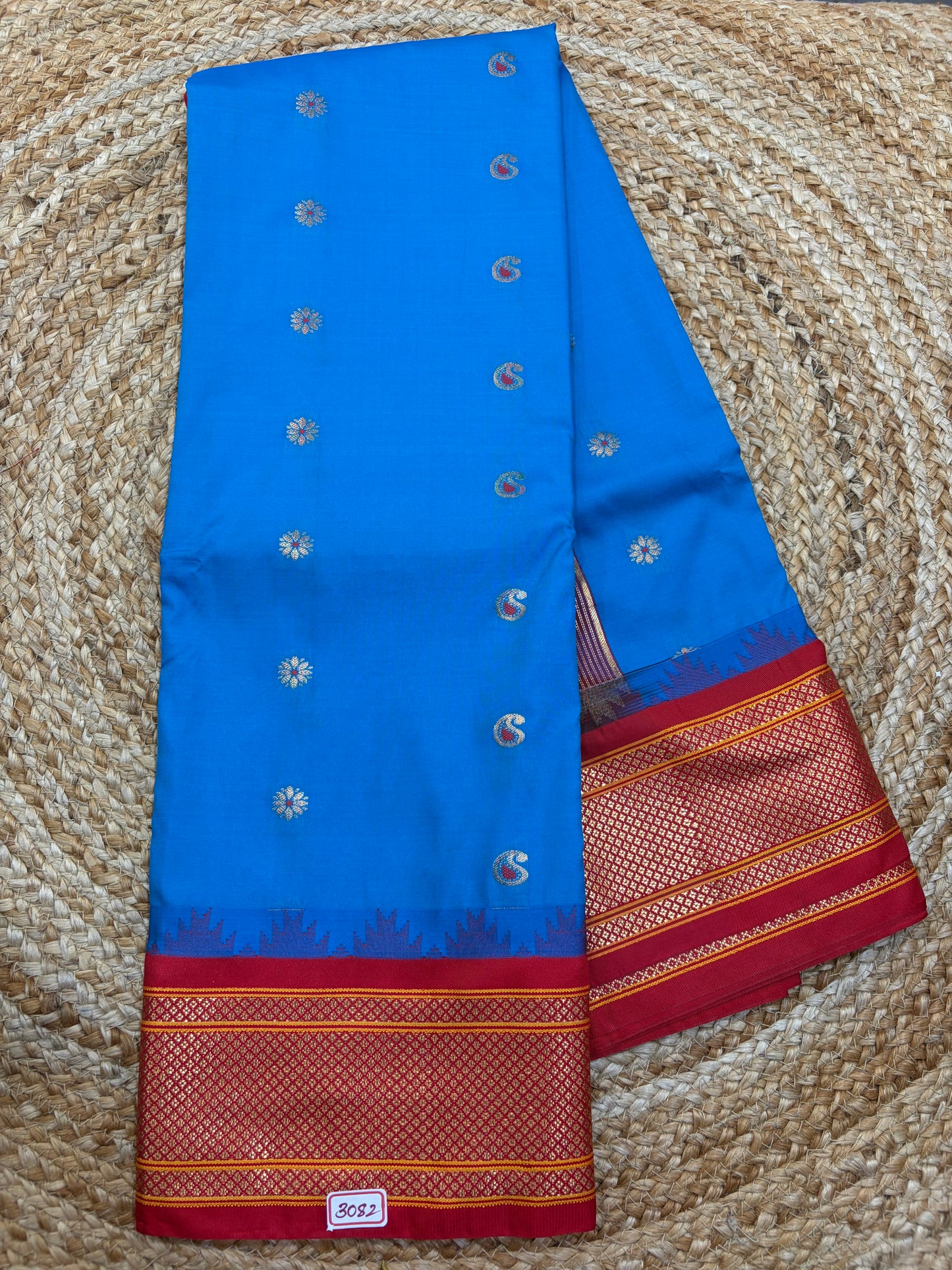 Ilkal Semi Gadwal Silk Saree