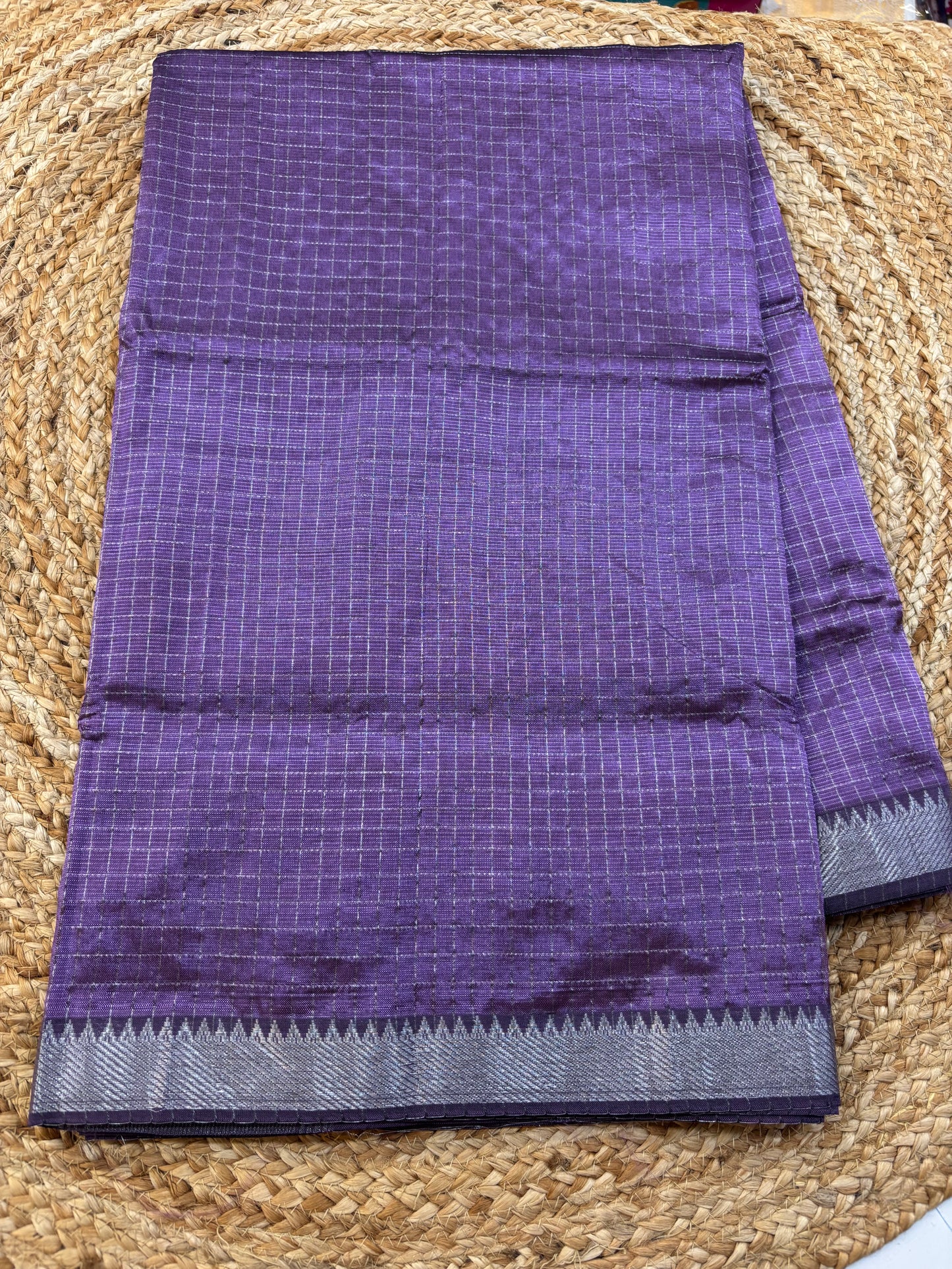 Mangalgiri checks Silk Saree