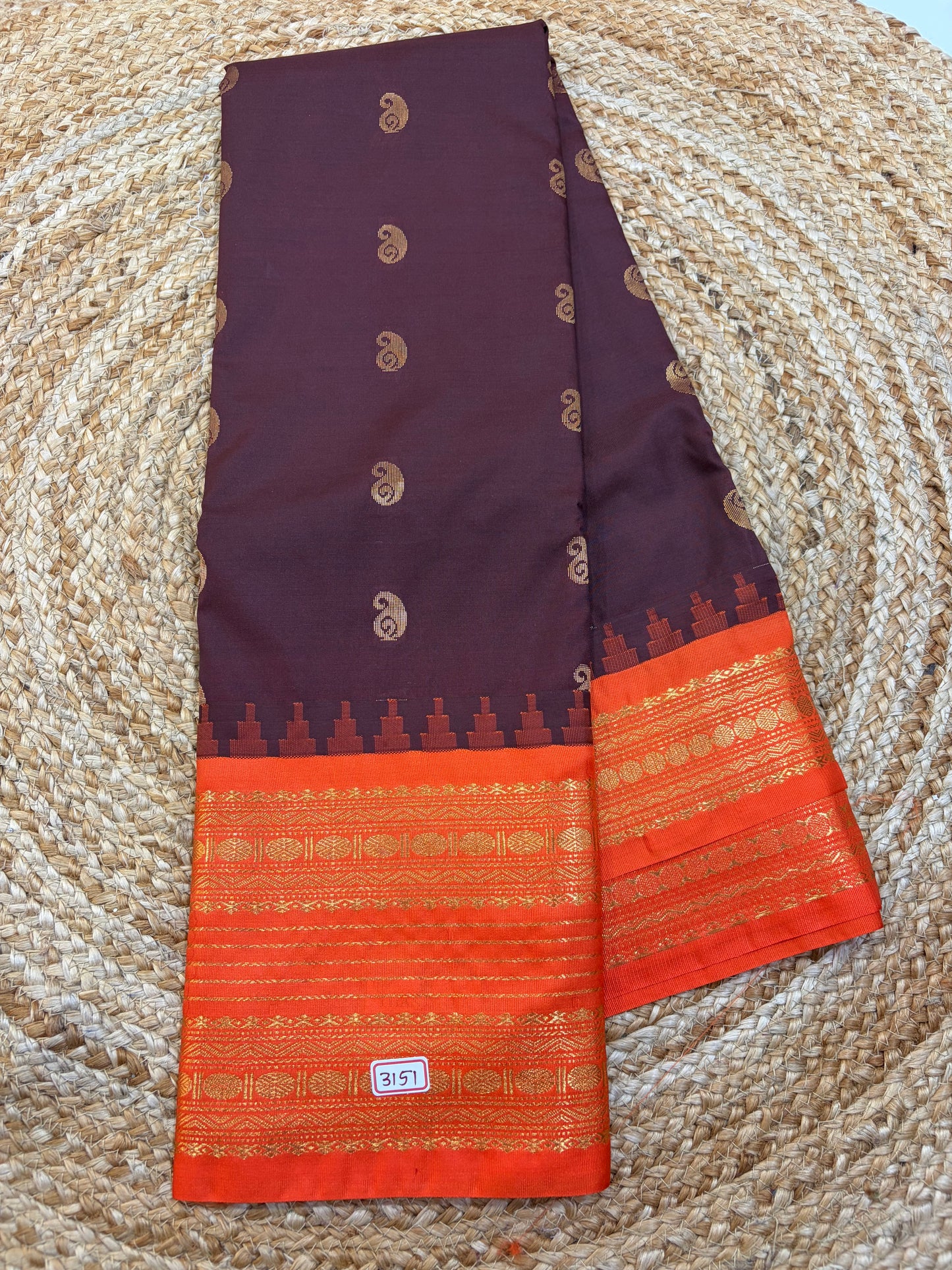 Semi Gadwal Silk Saree