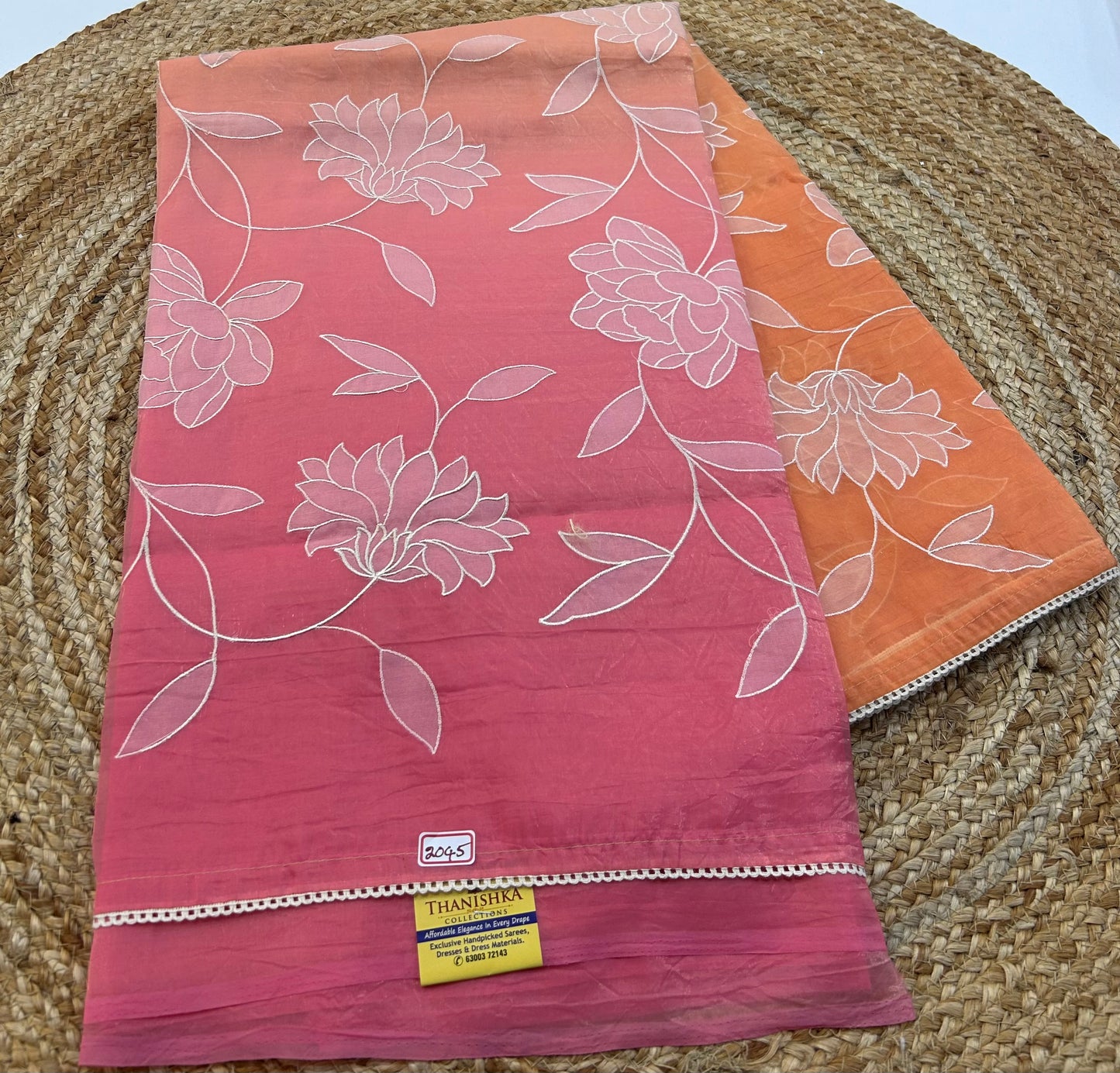 Soft Organza Embroidery Sarees