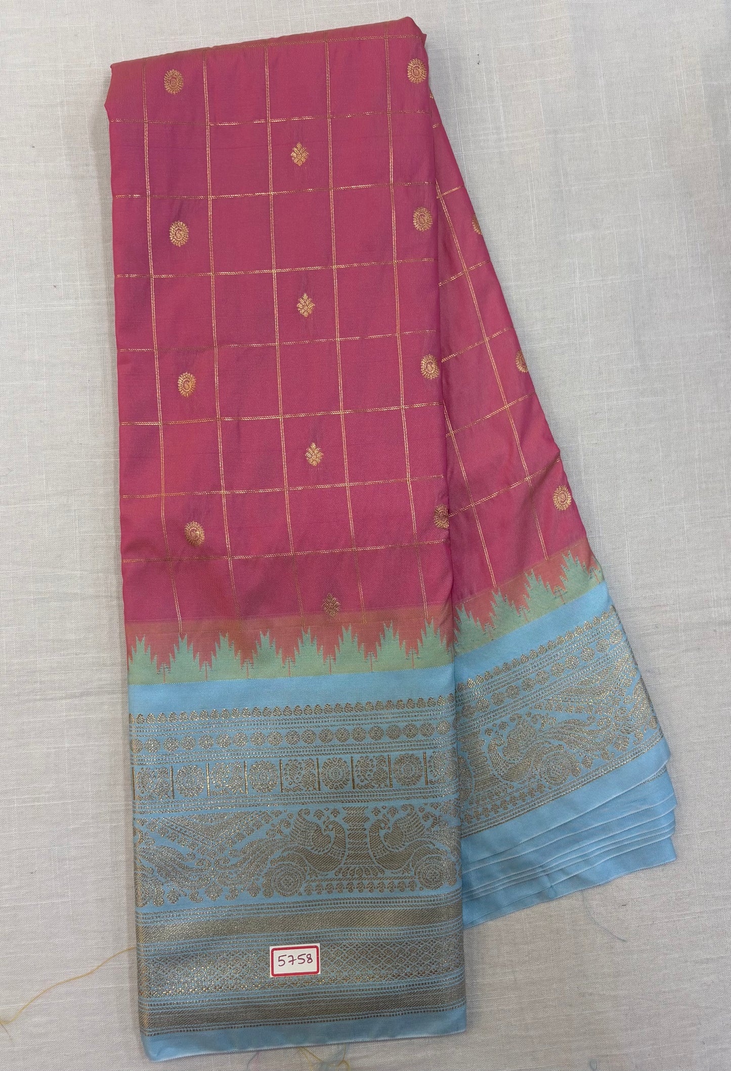 Semi Gadwal Silk Saree