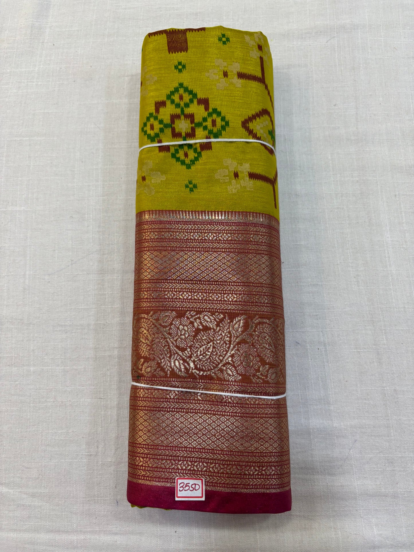 Semi Uppada Ikkat Printed Saree