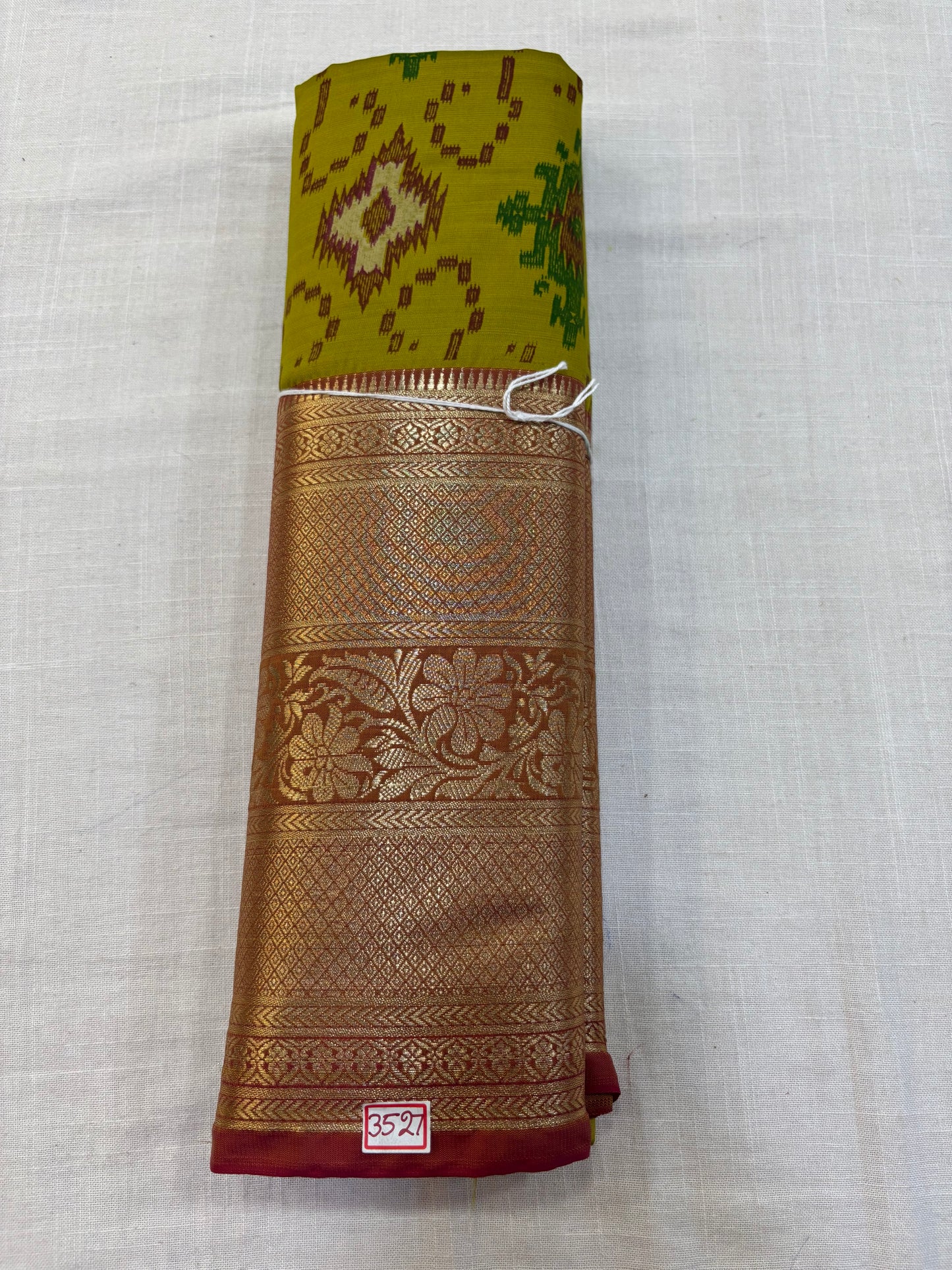 Semi Uppada Ikkat Printed Saree