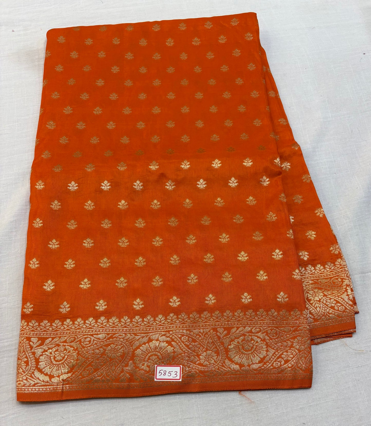 Russian Crepe saree Rich pallu