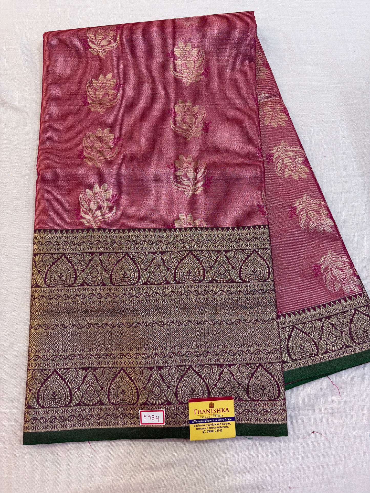 Tissue Semi Uppada Saree
