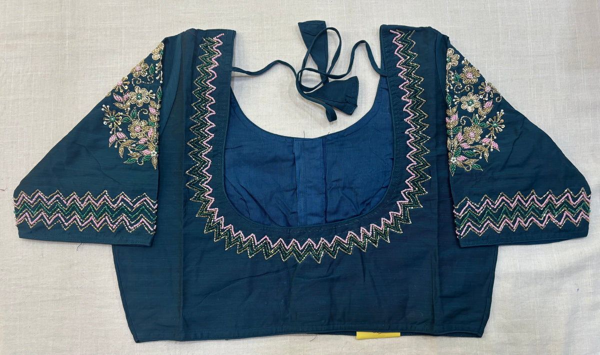 Raw Silk Maggam work blouses