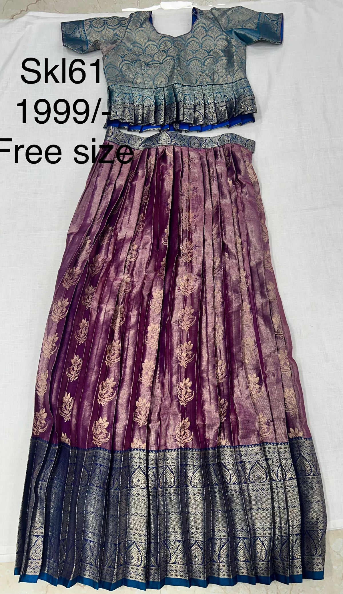 Kid’s lehenga Stitched