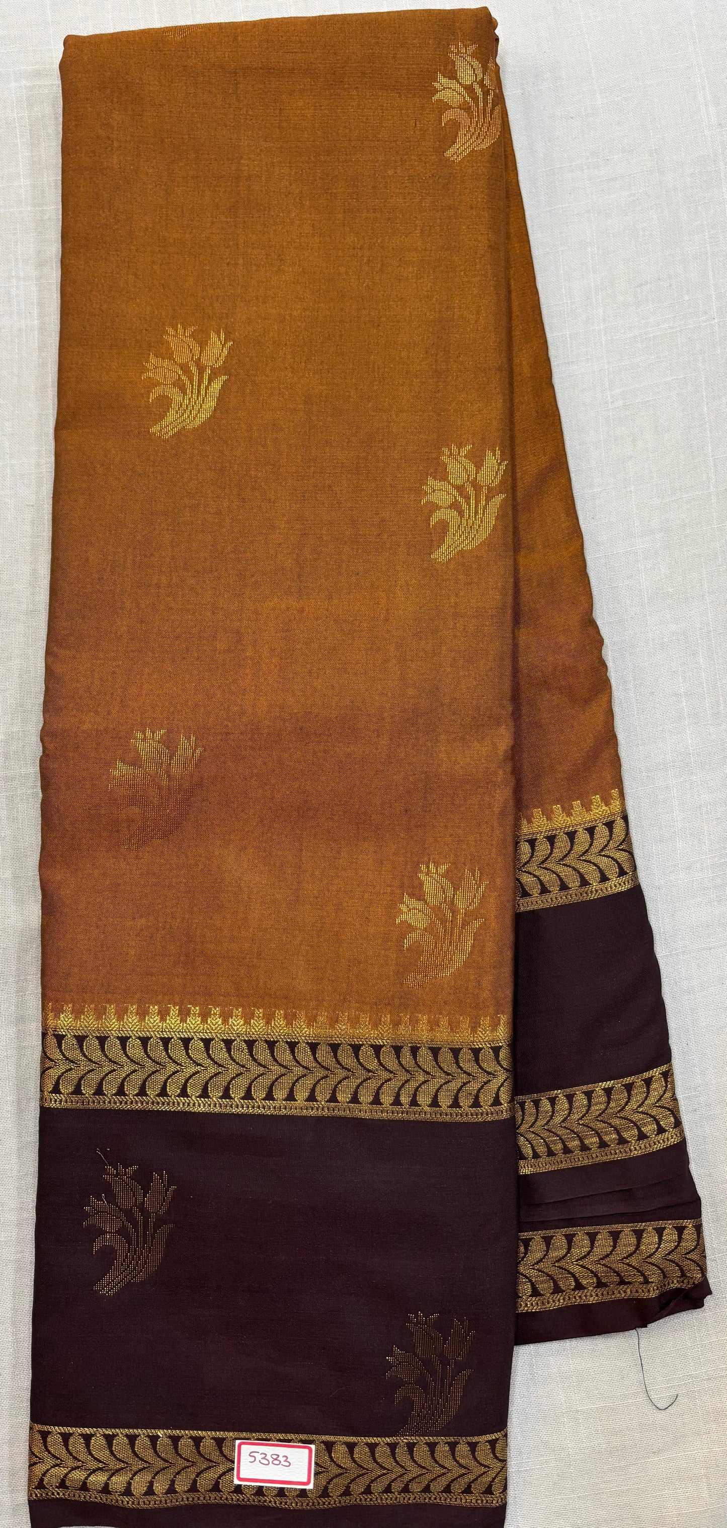 Rust Orange Saree