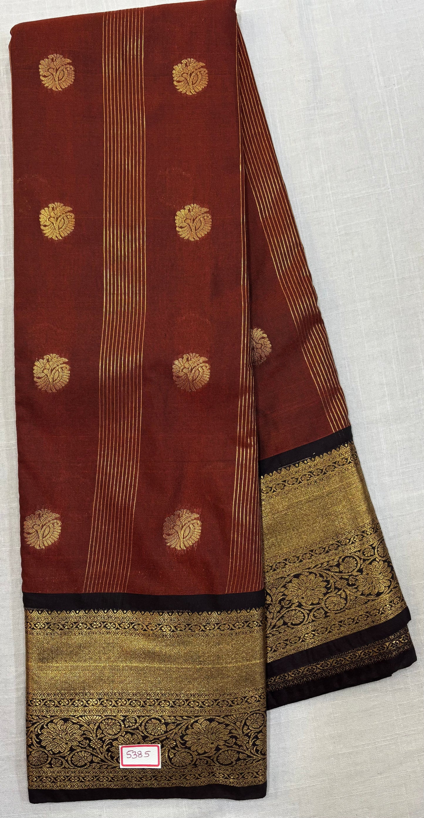 Rust Orange Saree