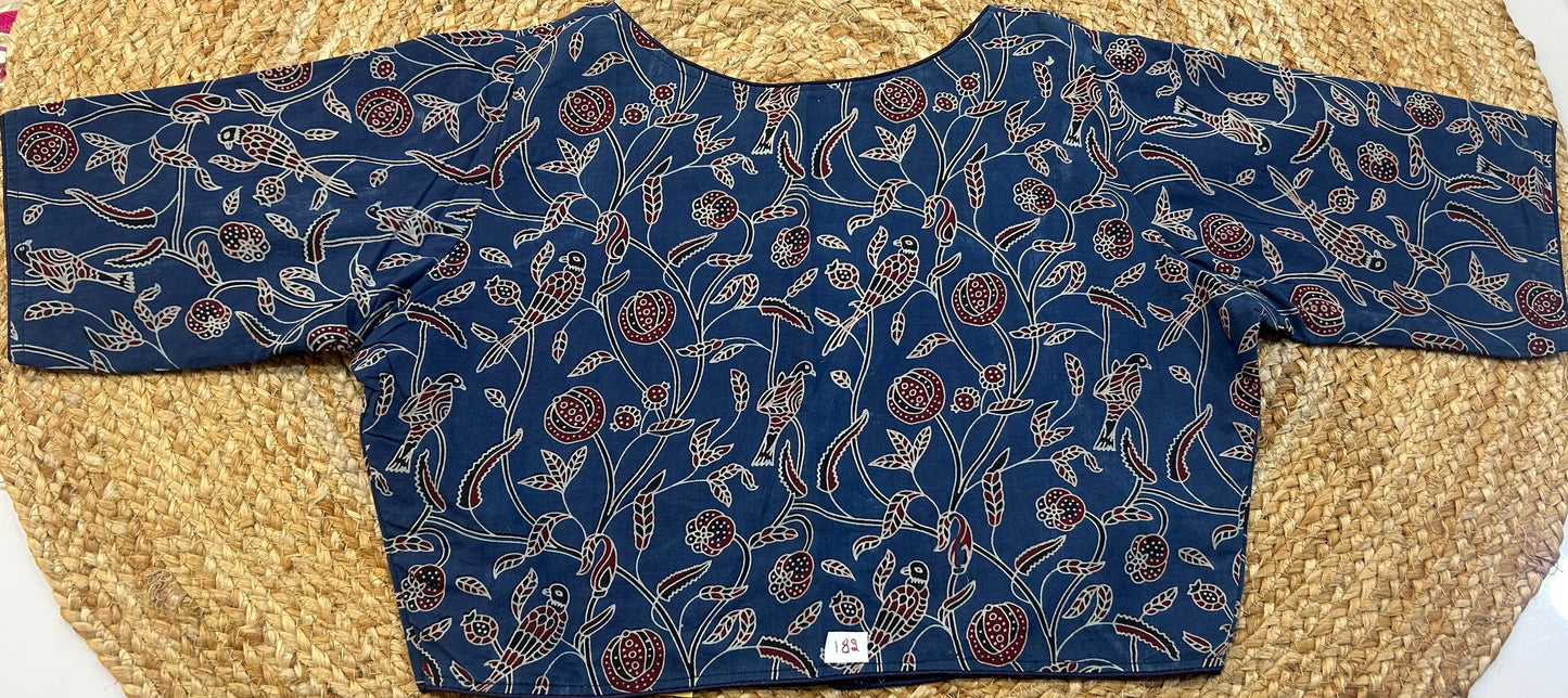 Kalamkari ReadyMade High Neck Blouse