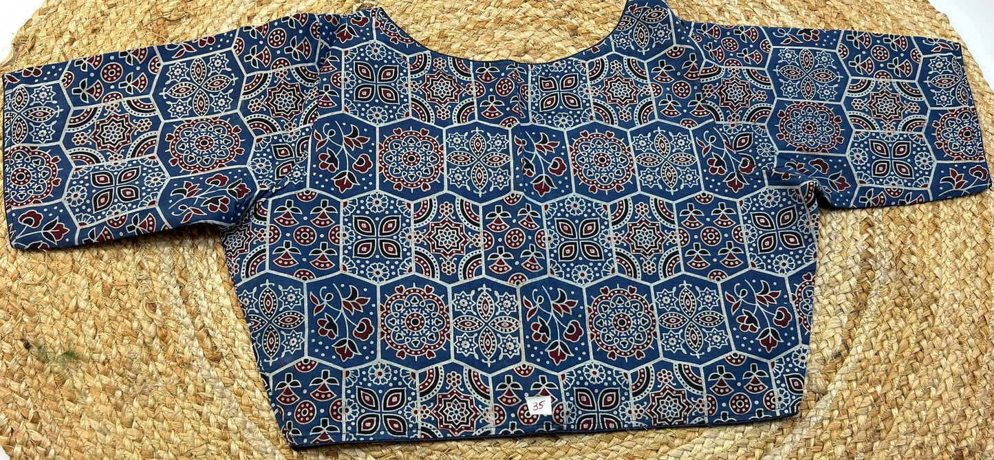 High Neck ReadyMade Blouse