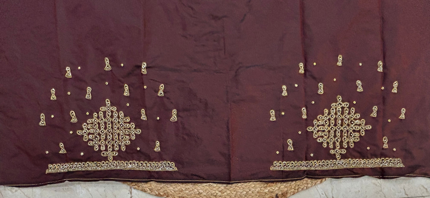 Bridal Kolam Design Maggam work Blouse
