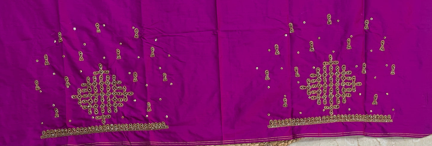 Bridal Kolam Design Maggam work Blouse
