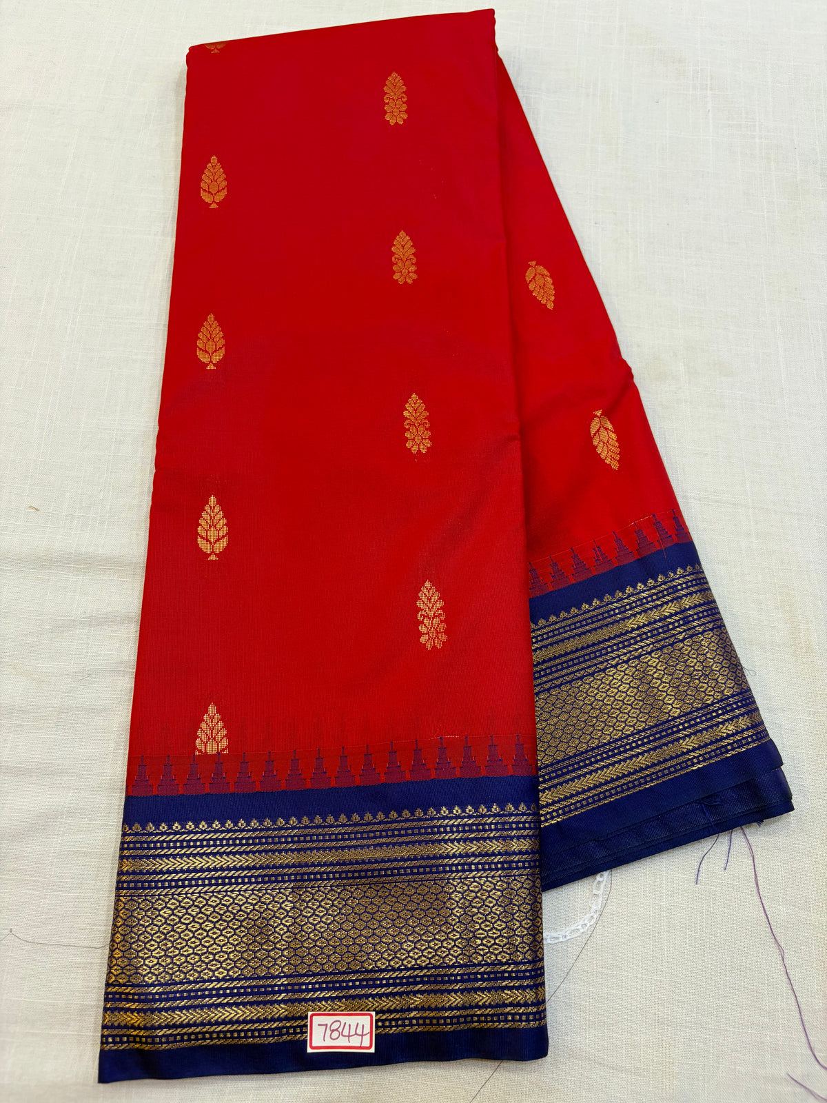 Semi Gadwal Silk Small Border